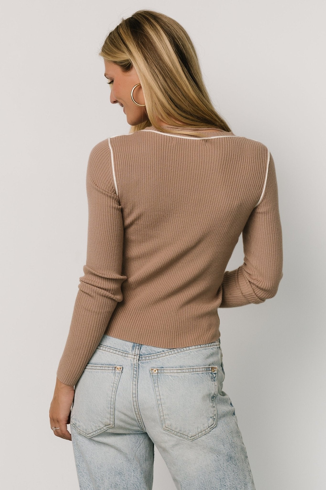 Quinlan Ribbed Top | Light Mocha 2025 Unisex Cheap Pice