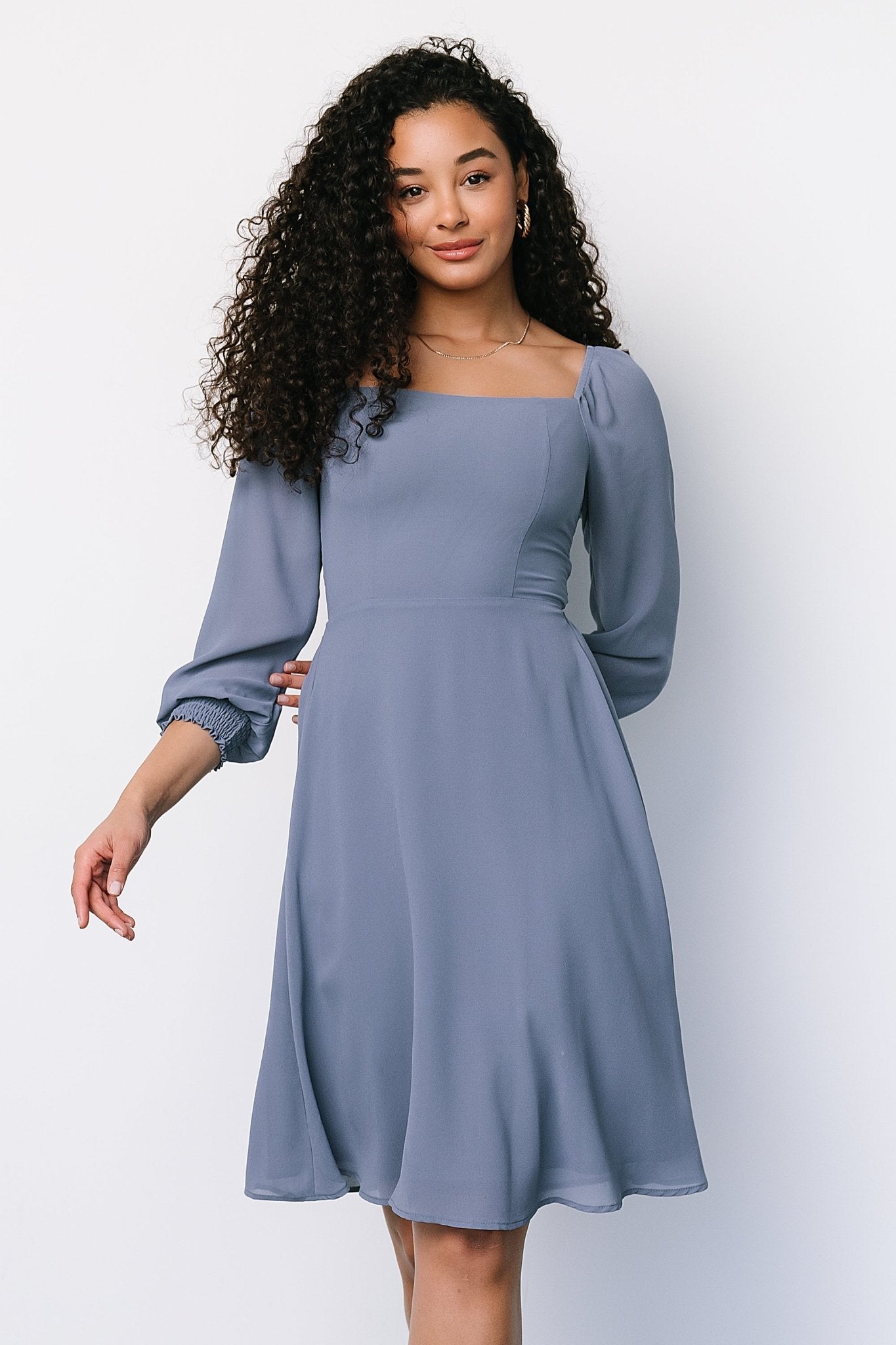 Elise Short Dress | Whisper Blue Cheap Low Cost