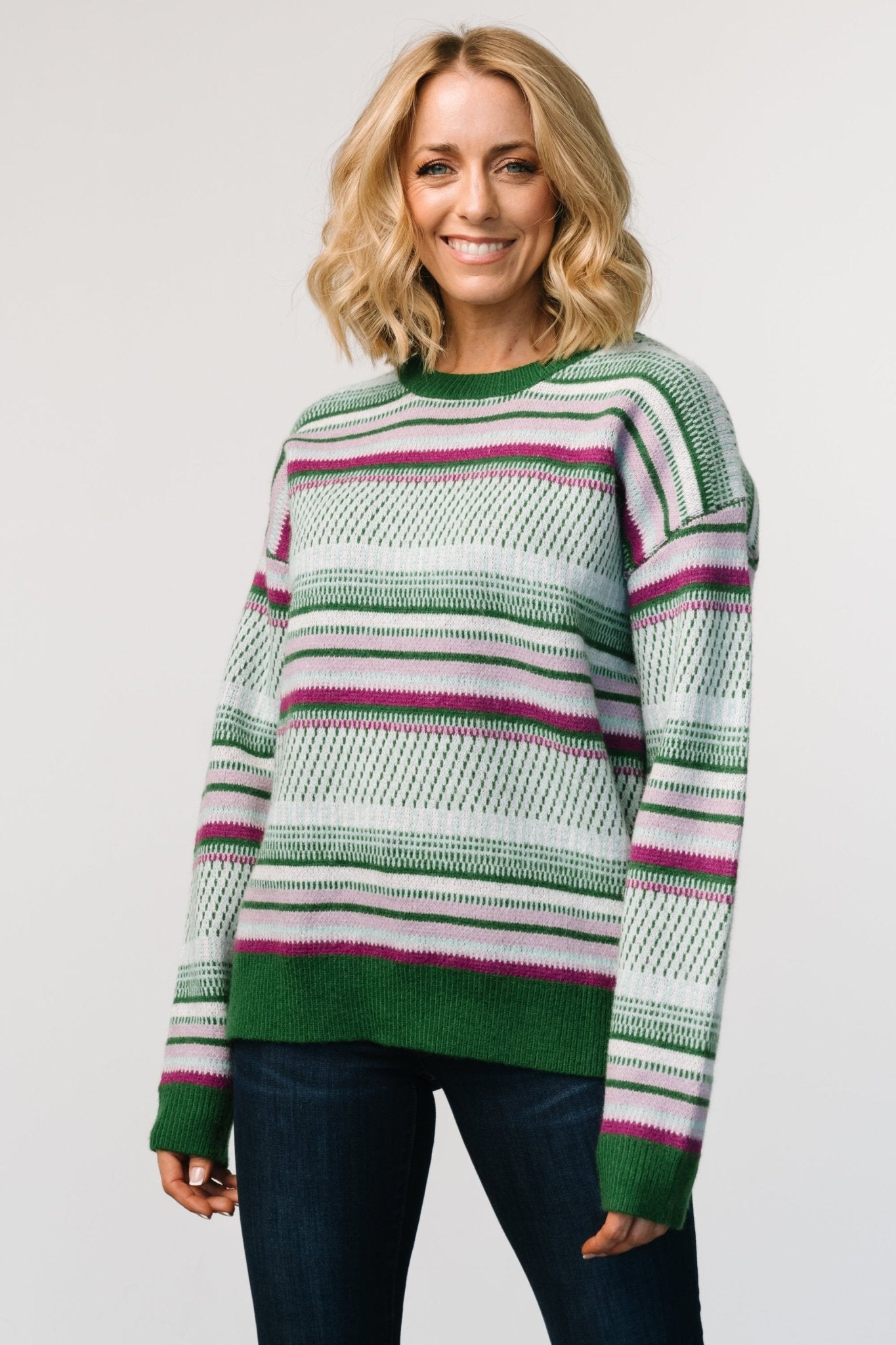 Holmes Sweater | Green Multi Best Store To Get Cheap Online