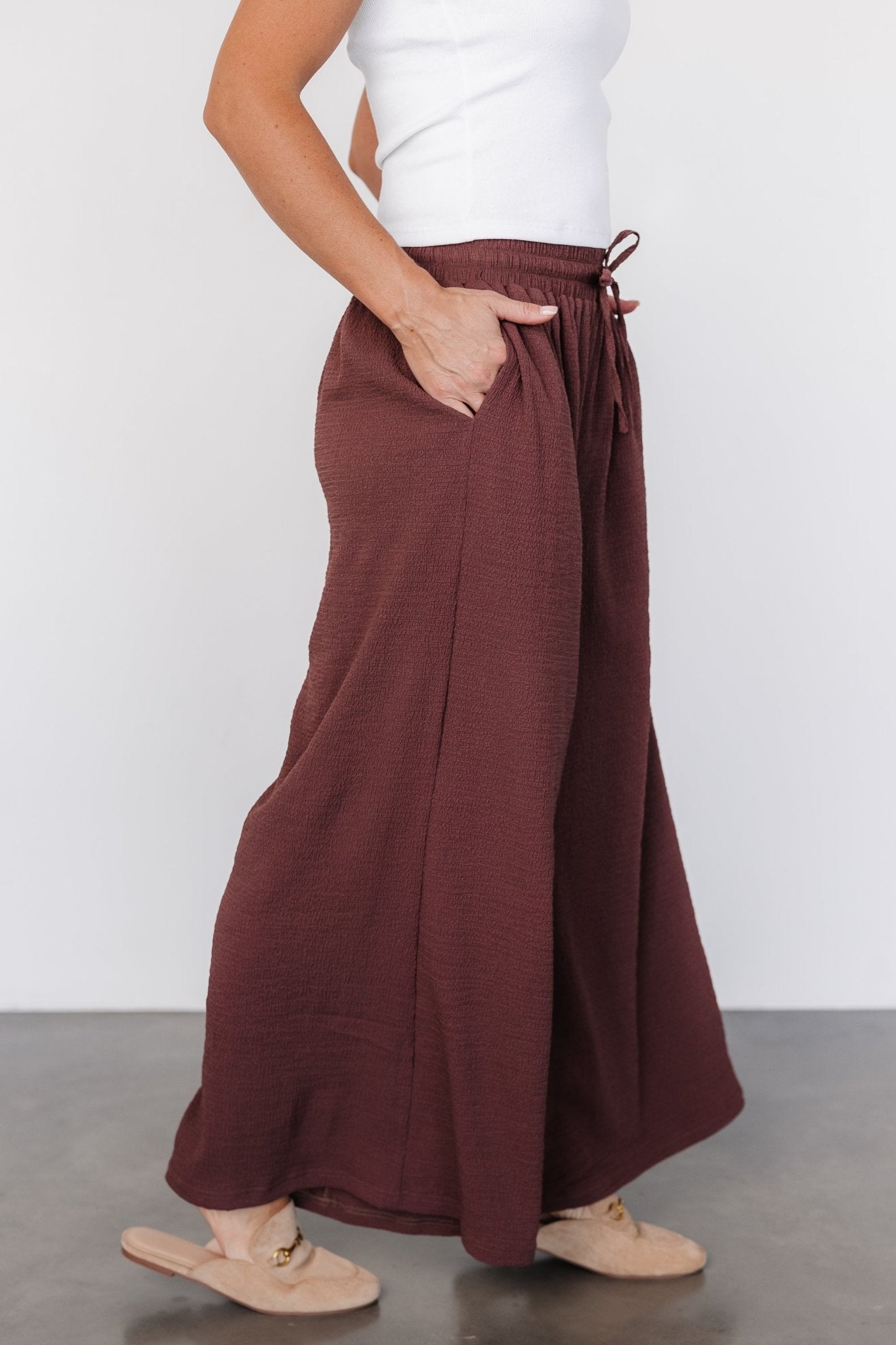 Florence Textured Pants | Desert Rose Free Shipping With Mastercard