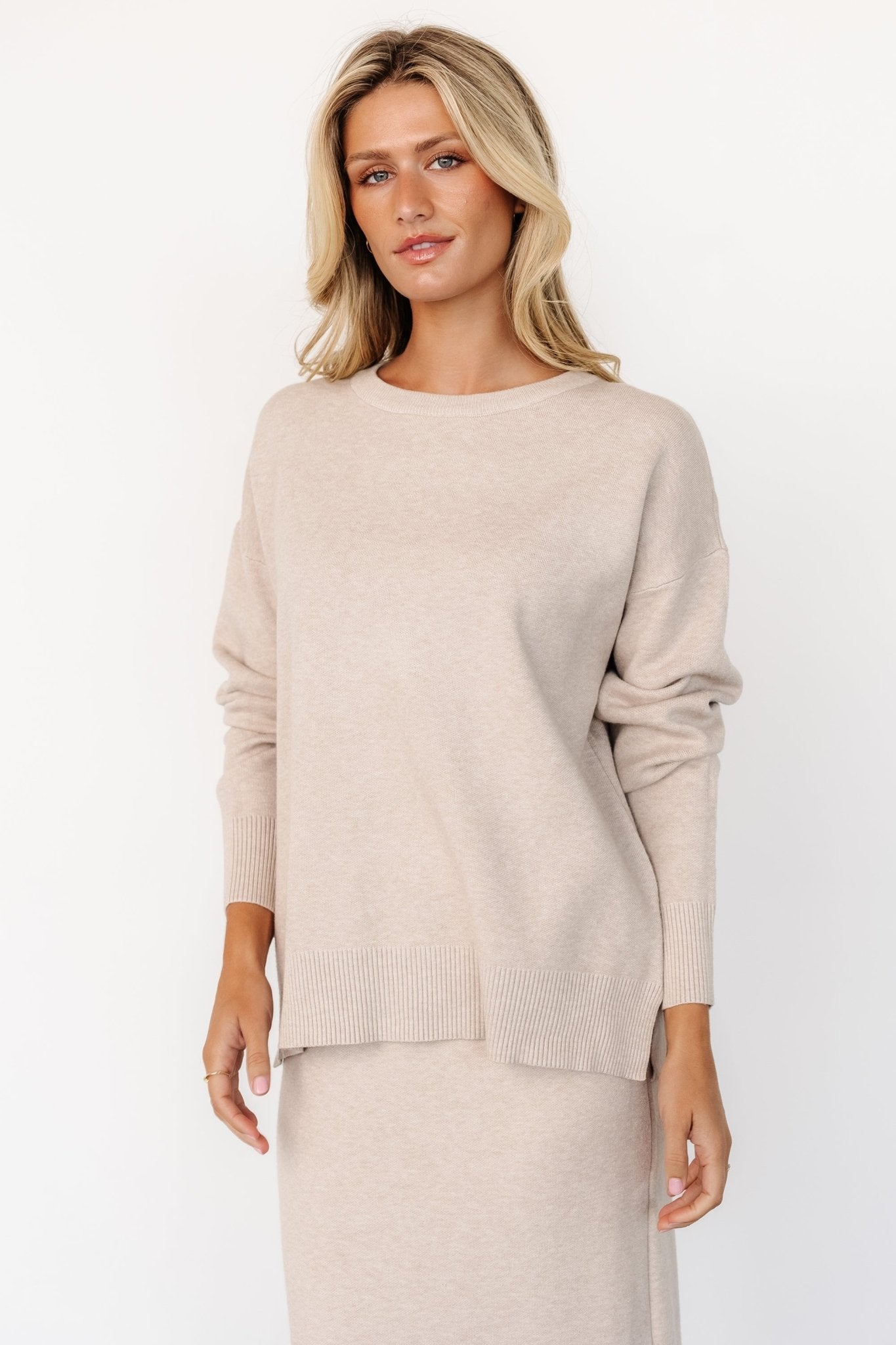 Laurent Sweater | Taupe Clearance Explore