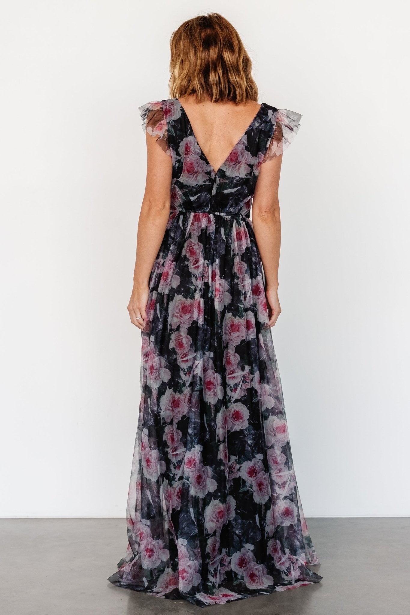 Carmine Maxi Dress | Black Floral Cheap Perfect