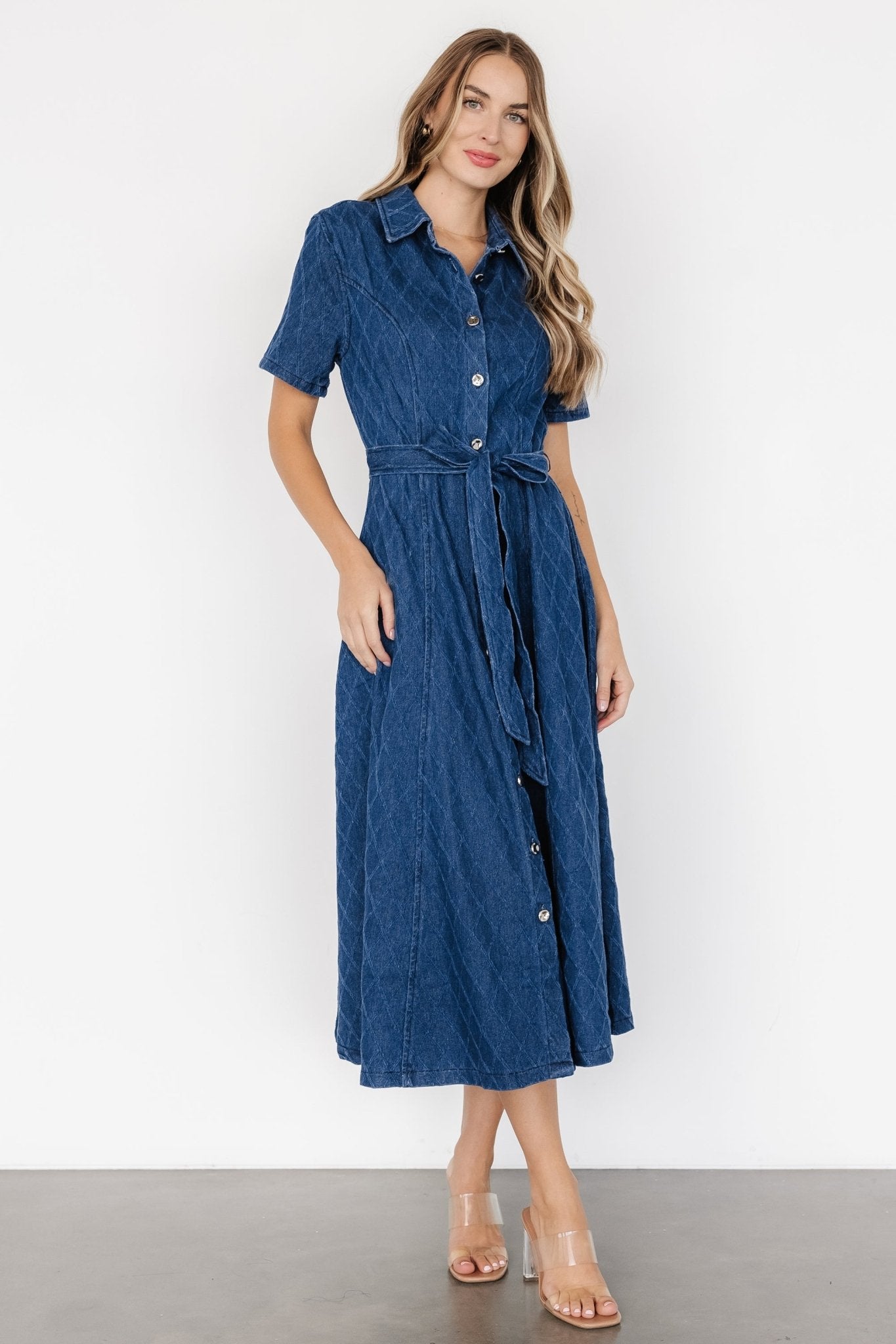 Sheryl Midi Dress | Denim Blue Buy Cheap Deals