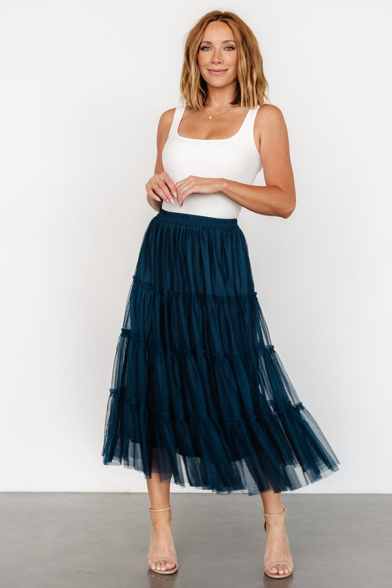 Galena Tulle Skirt | Deep Topaz Cheap Sale Online