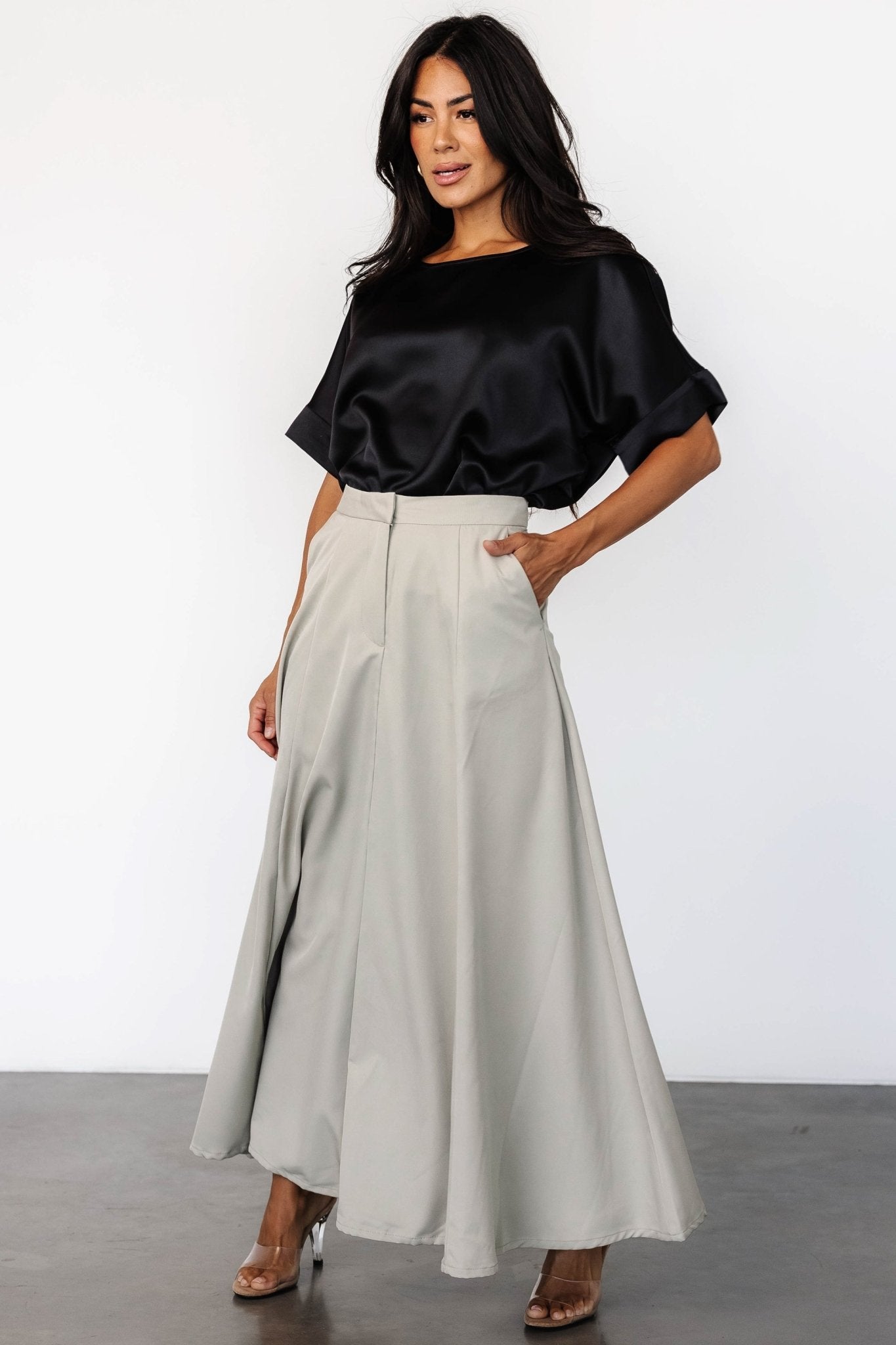 Shaylyn Maxi Skirt | Natural Free Shipping Cheap Pice