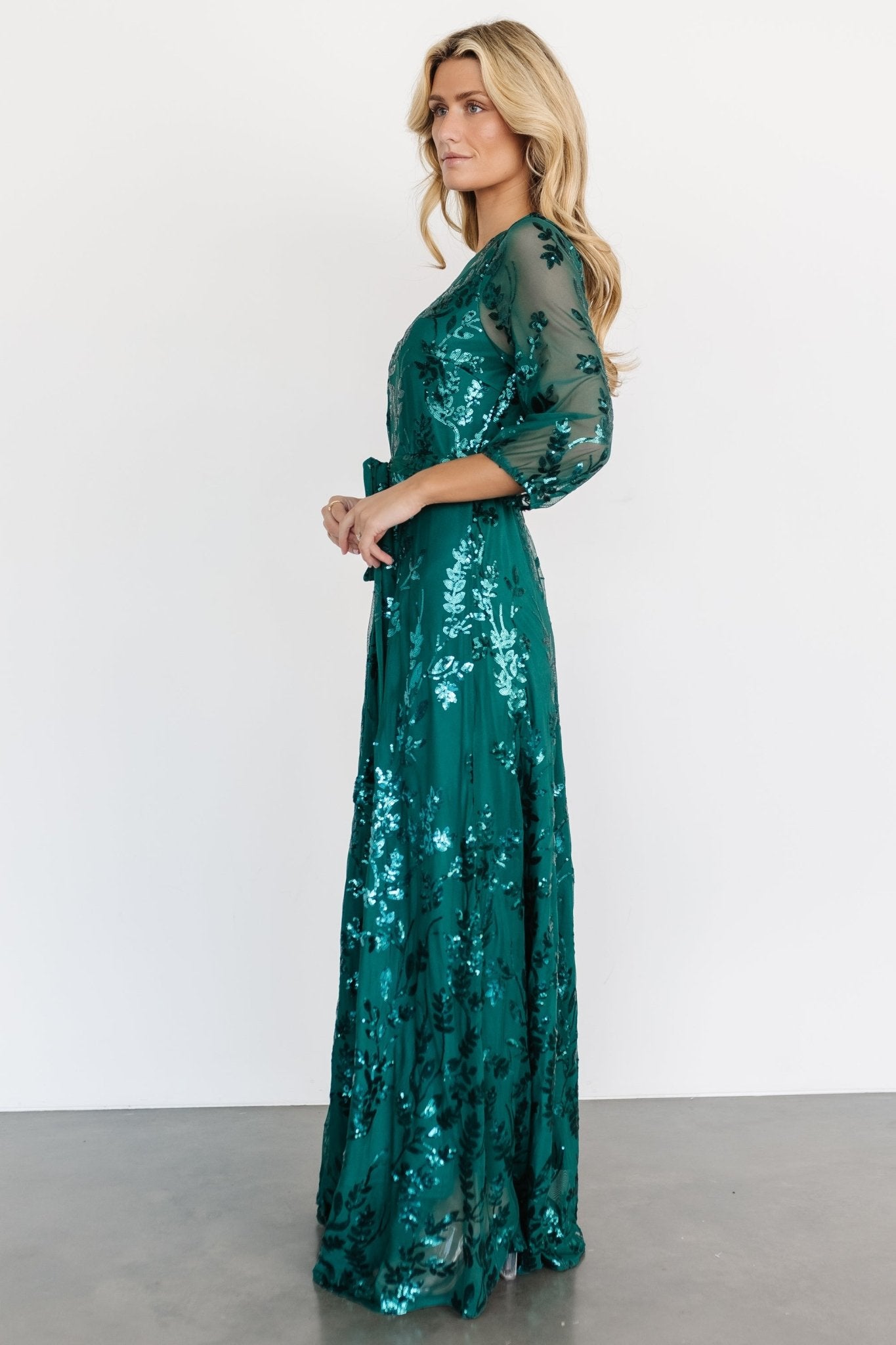 Destiny Sequin Maxi Dress | Emerald Wiki For Sale