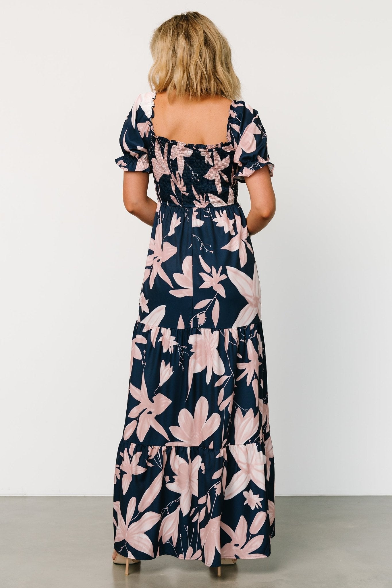 Hilaria Maxi Dress | Navy + Blush Cheap Sale Many Kinds Of