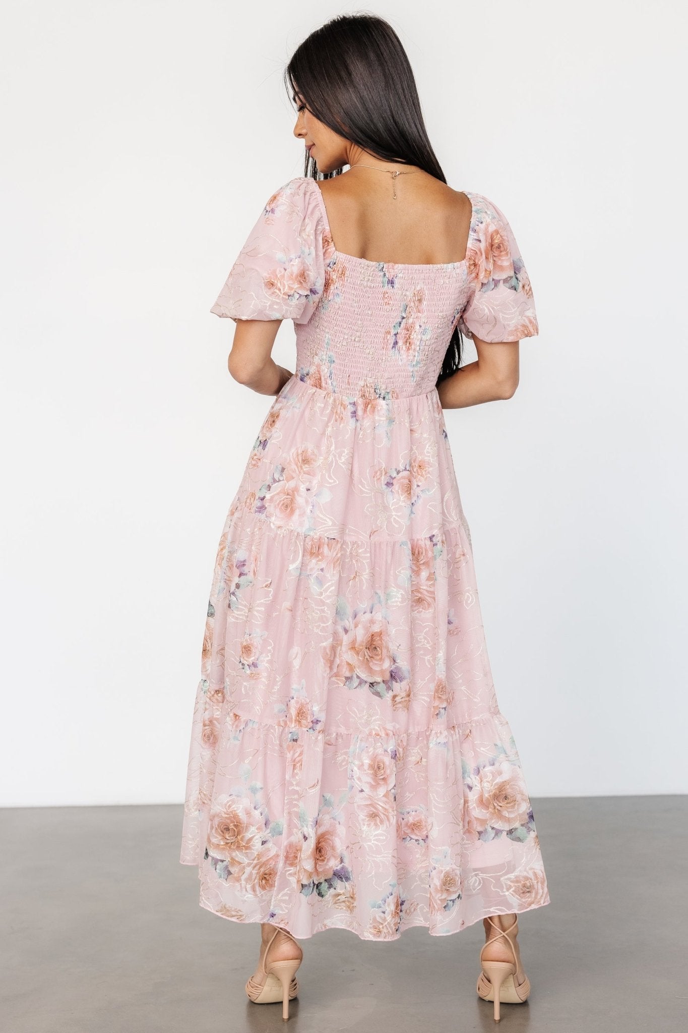 Annabeth Midi Dress | Blush Floral Cheap Best