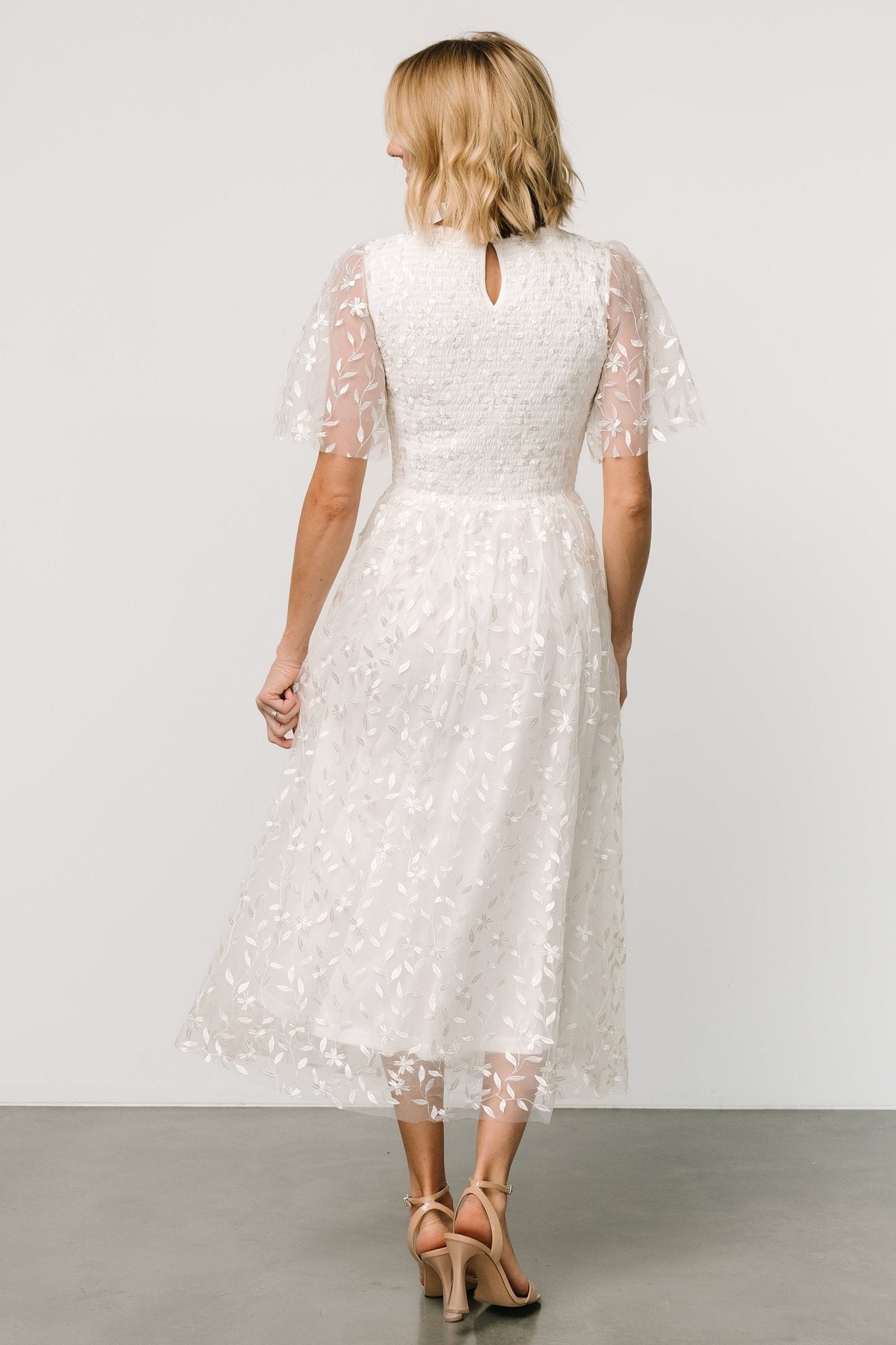 Kendra Embroidered Dress | White Cheap Usa Stockist