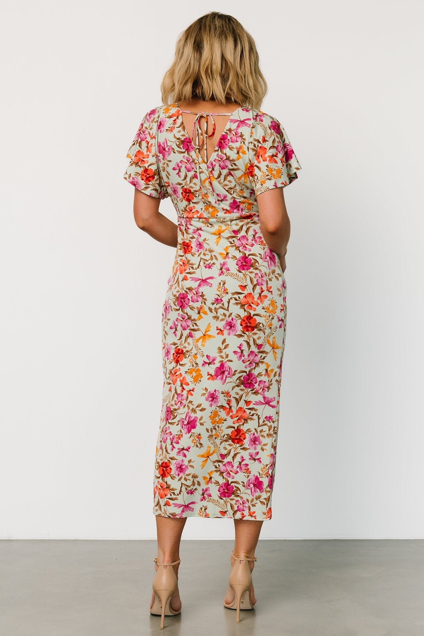 Bloomfield Midi Dress | Sage Floral Authentic For Sale