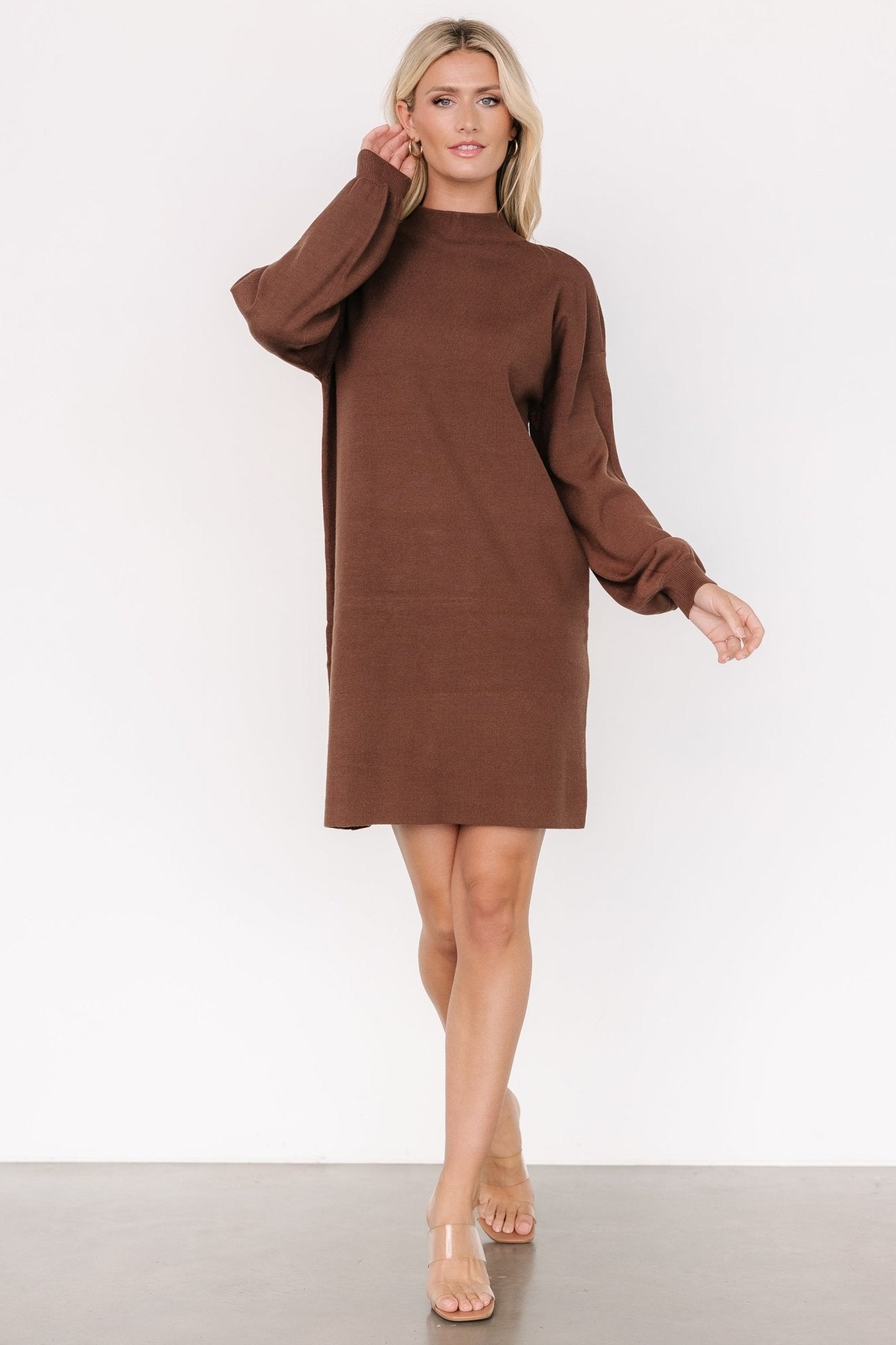 Jennings Sweater Dress | Brown Cheap Fake