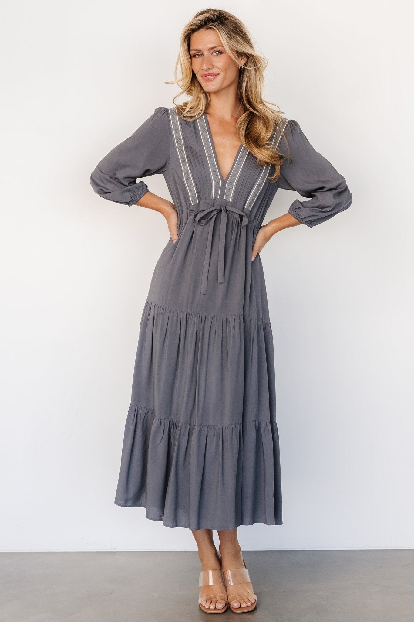 Antonia Dress | Dark Gray Cheap Sale Free Shipping