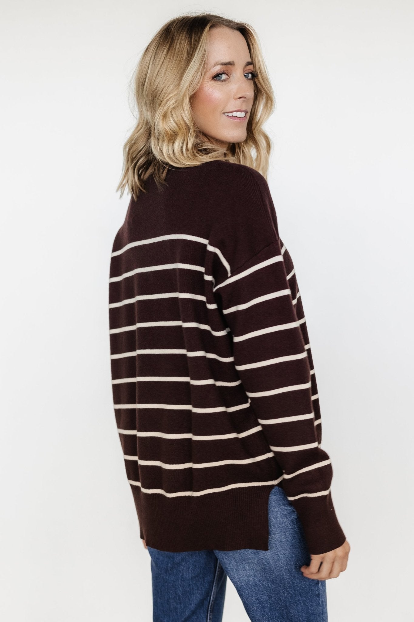 Colmar Striped Sweater | Clove + Cream Pick A Best Cheap Pice