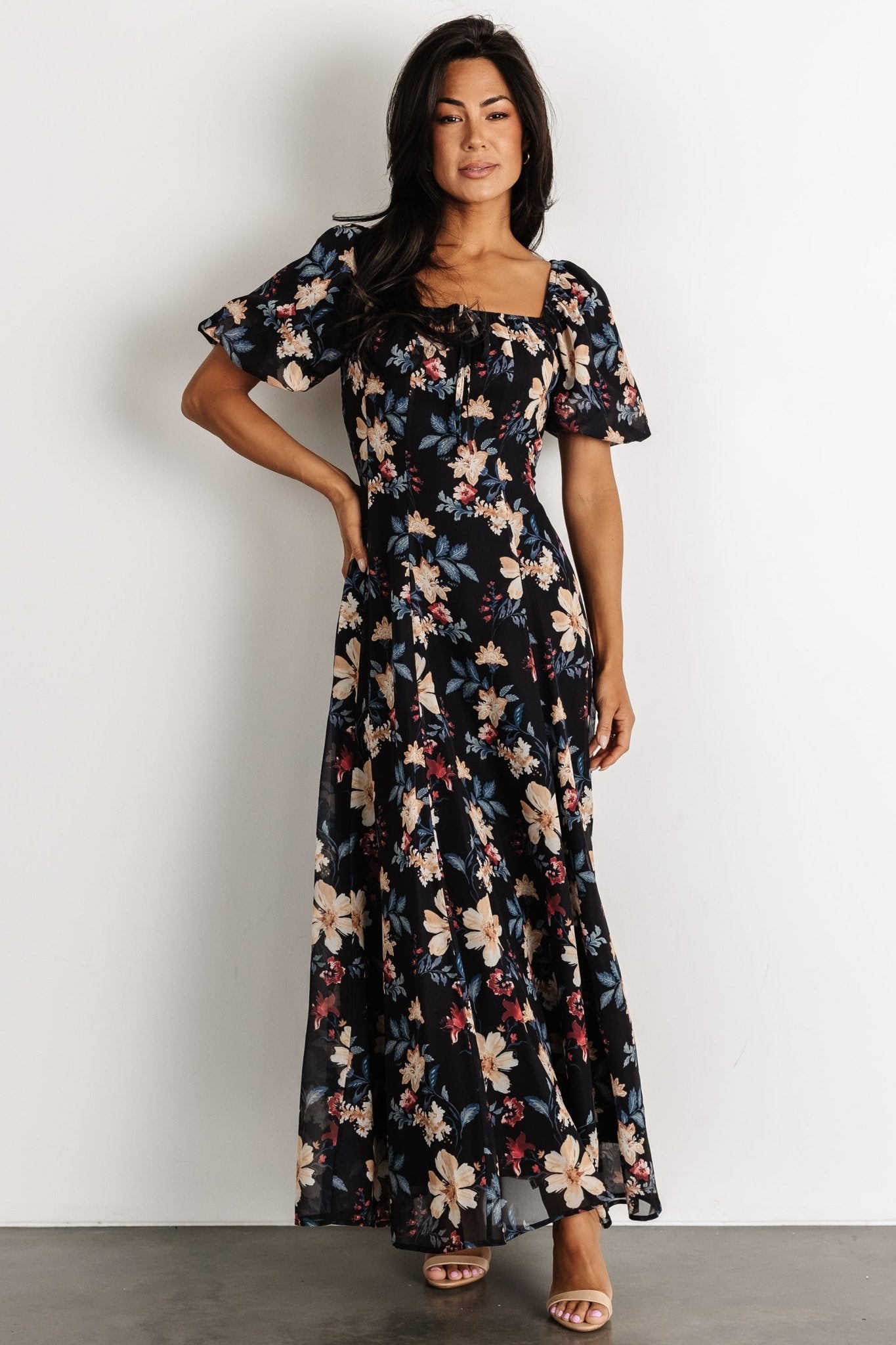 Raelynn Maxi Dress | Black Floral Sale Low Cost