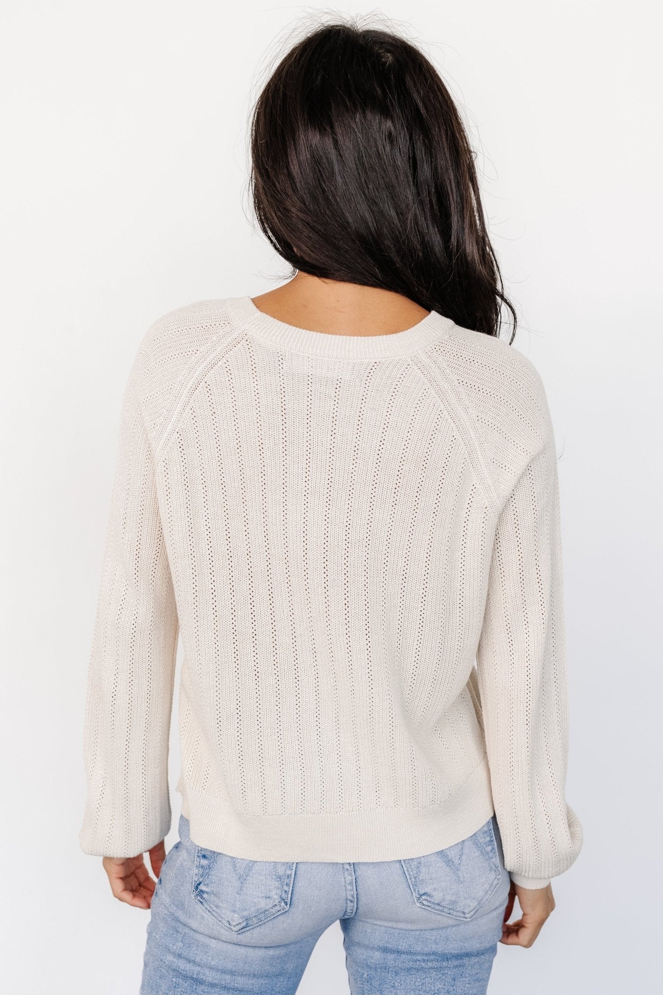 Alix Knit Sweater Top | Natural Outlet 2025 New