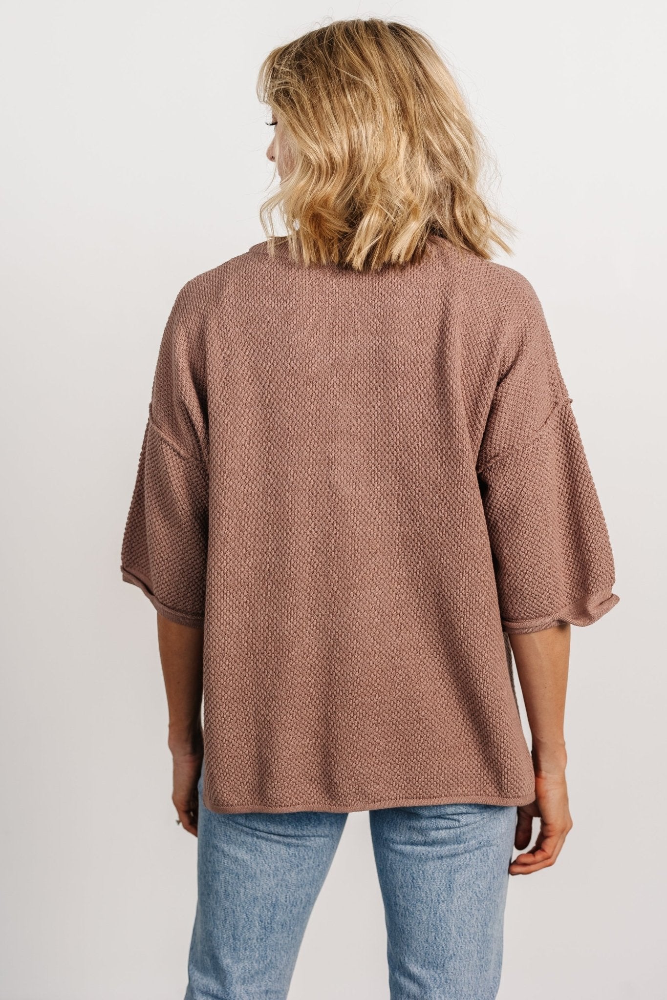 Maddock Knit Top | Mocha Cheap Sale Buy