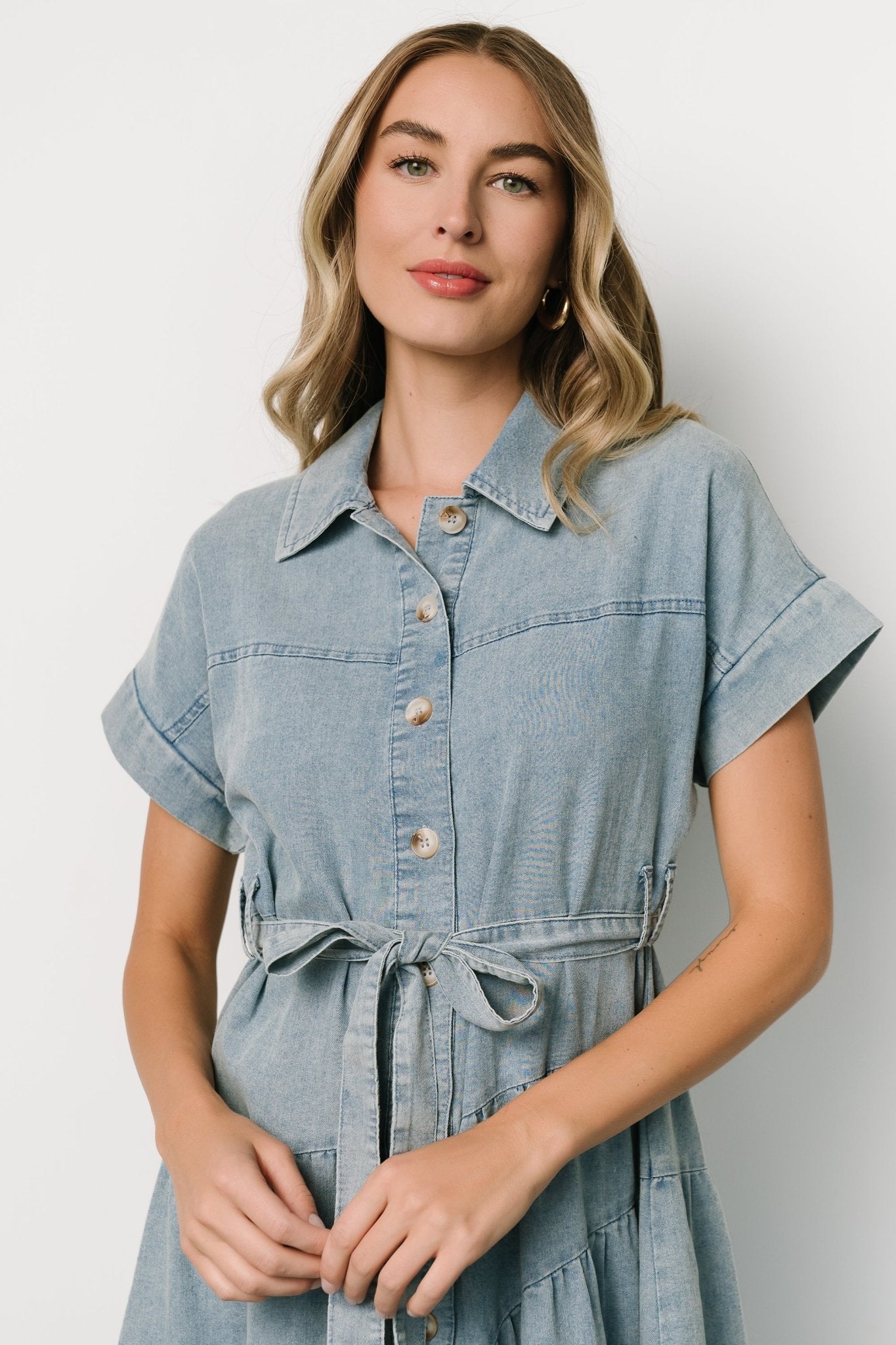 Logan Button Up Dress | Denim Cheap Good Selling