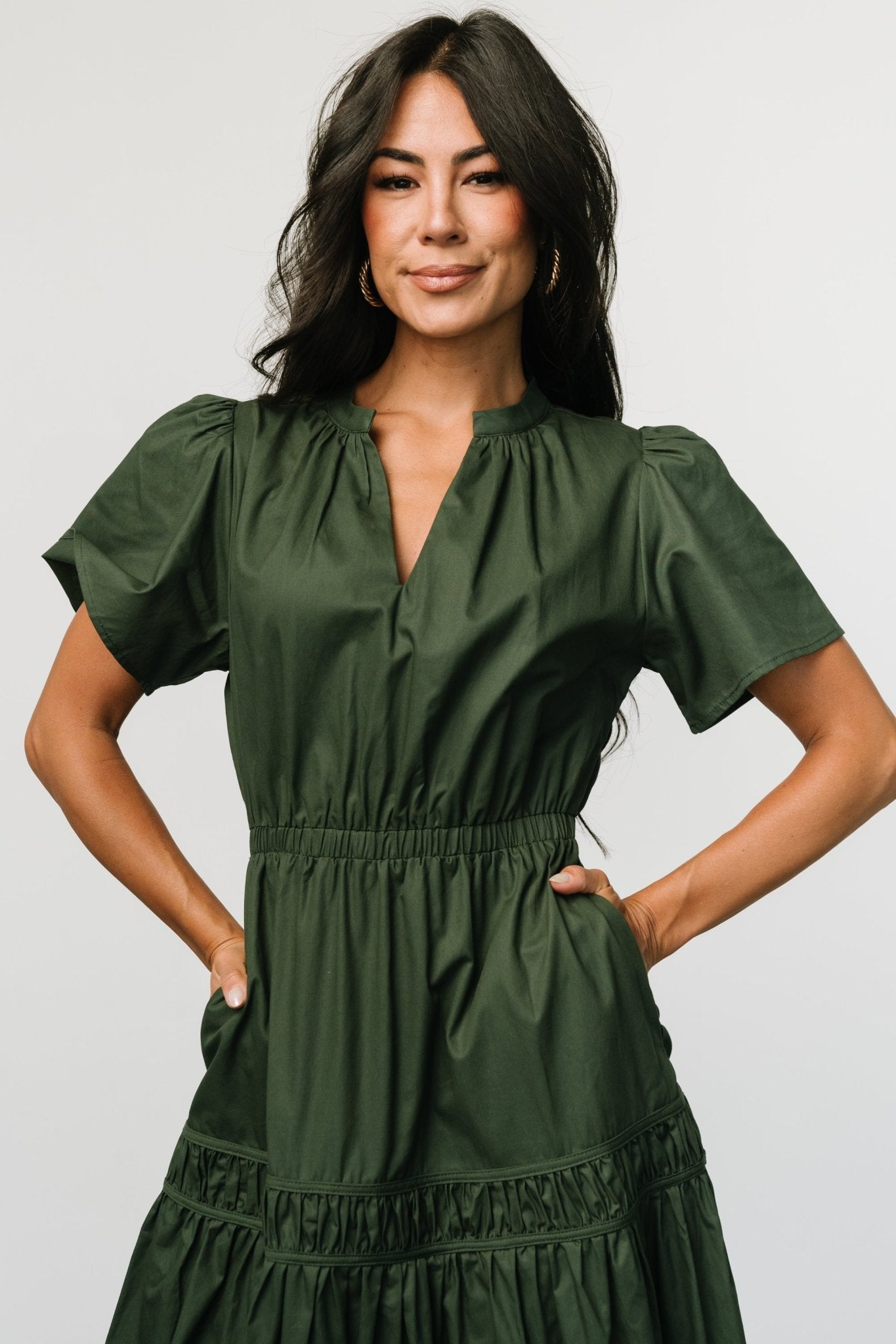 Jerrah Midi Dress | Deep Green Cheap For Cheap