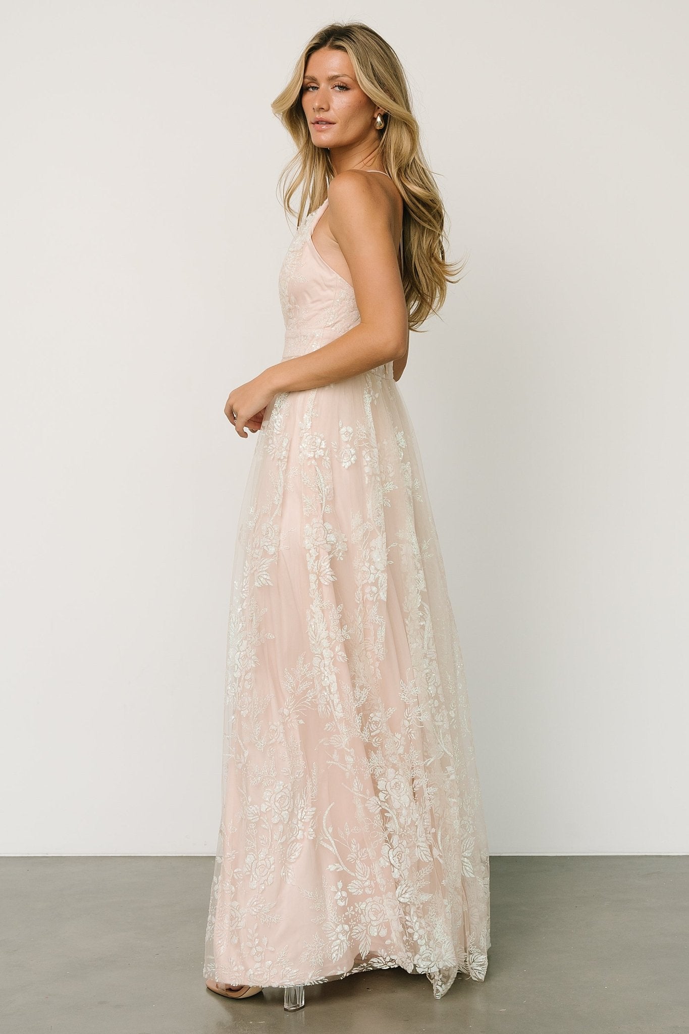 Lucienne Shimmer Maxi Gown | Ivory Cheap For Nice