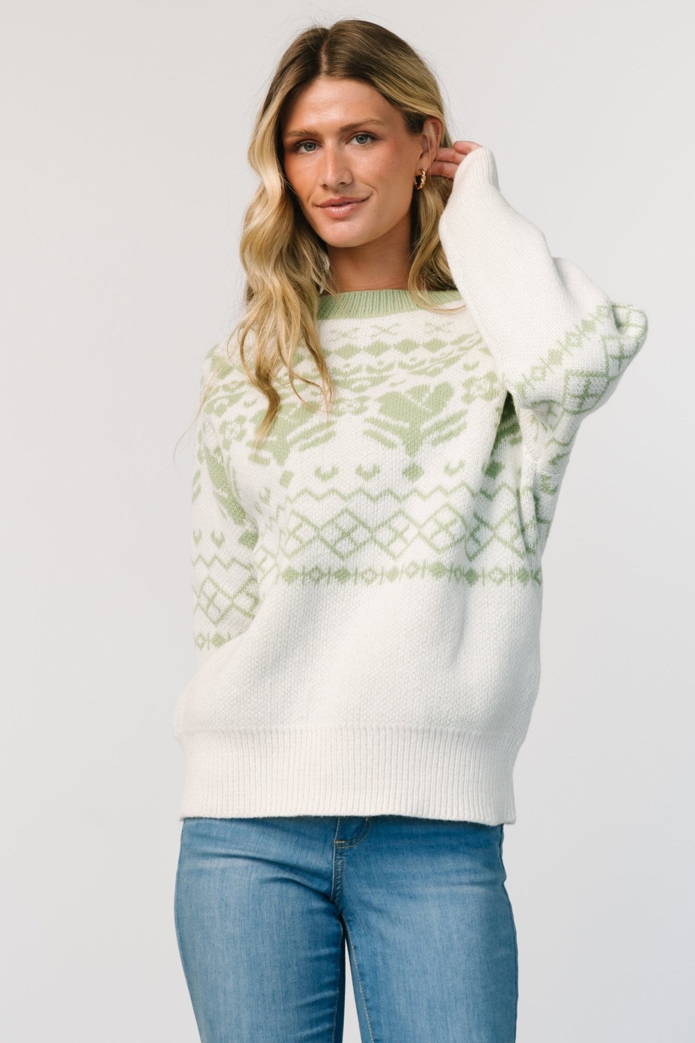 Lucerne Sweater | Ivory + Sage Wiki Sale Online