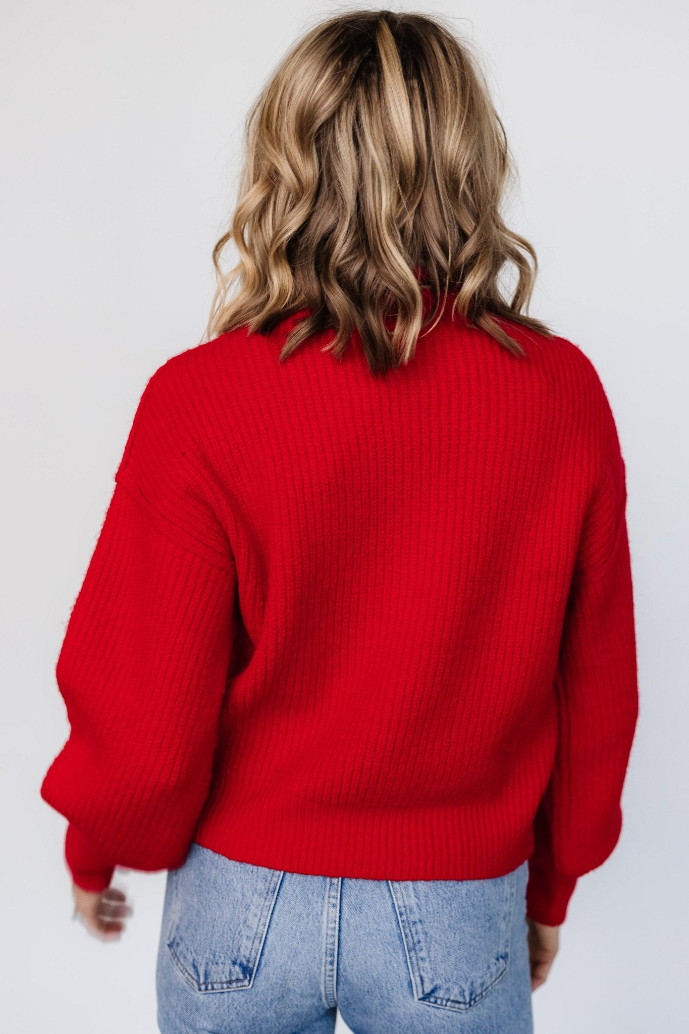 Frannie Knit Turtleneck Sweater | Red High Quality For Sale