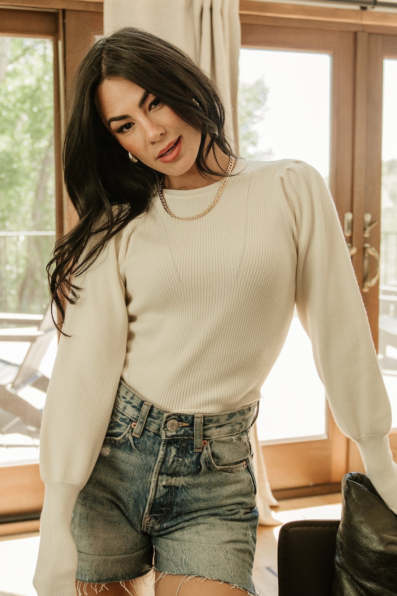 Lilou Rib Knit Sweater | Ivory Low Pice Fee Shipping Cheap Online