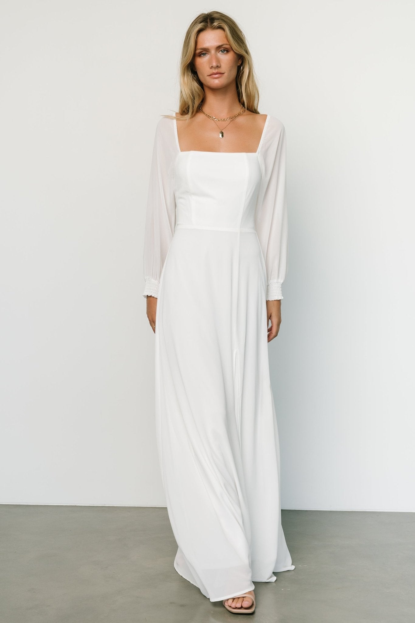 Giselle Maxi Dress | White Top Quality Cheap Pice