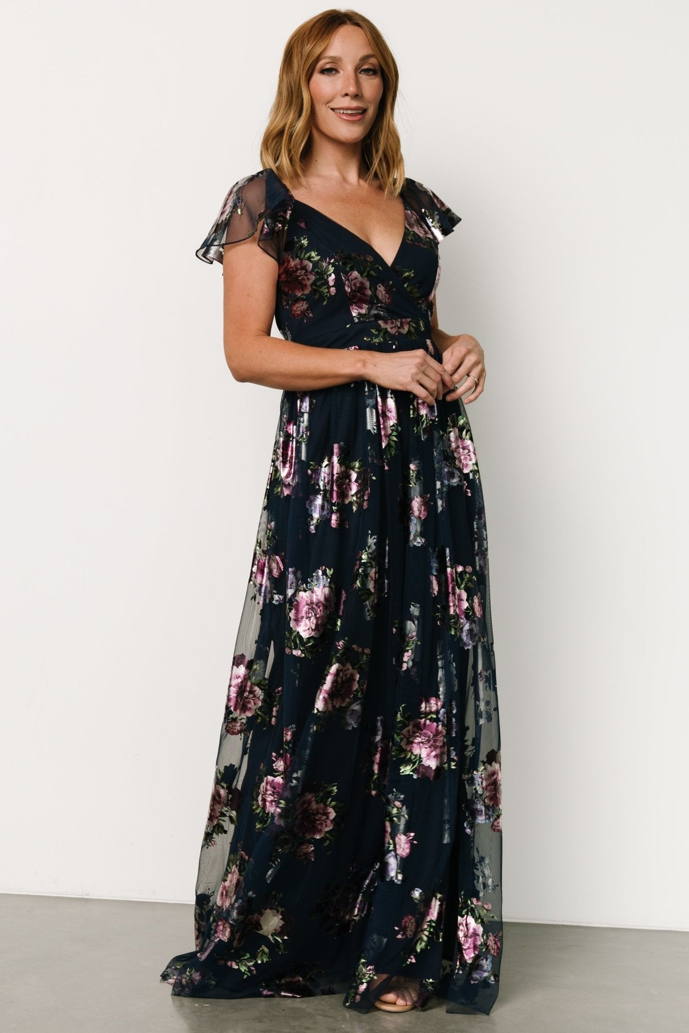 Devany Maxi Dress | Navy Multi Marketable Sale Online