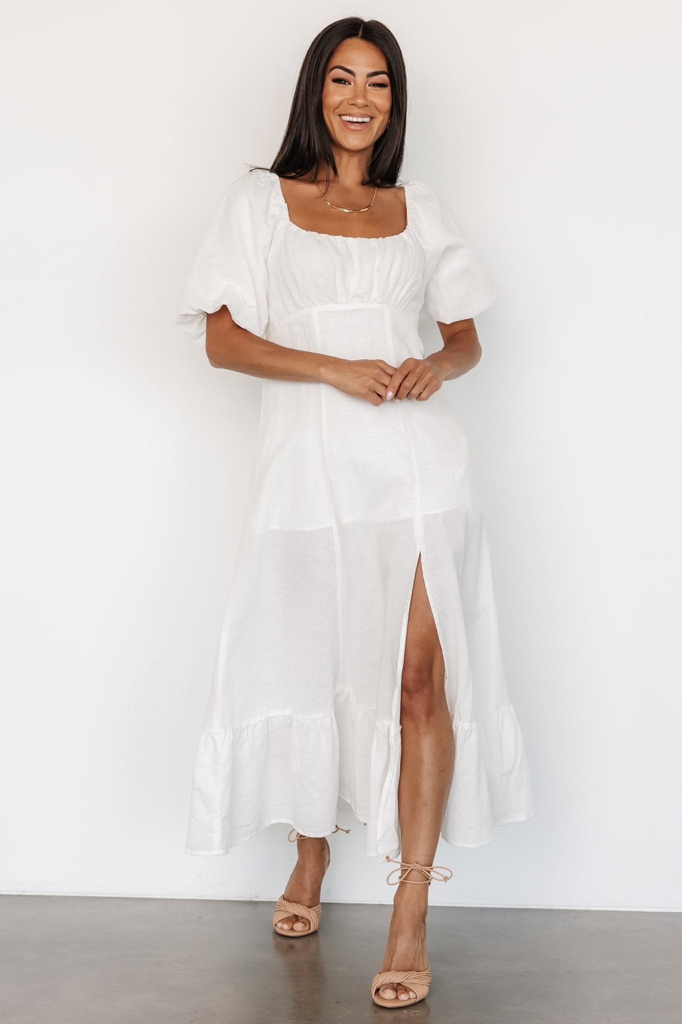 Millie Linen Dress | Off White Wholesale Pice Cheap Online