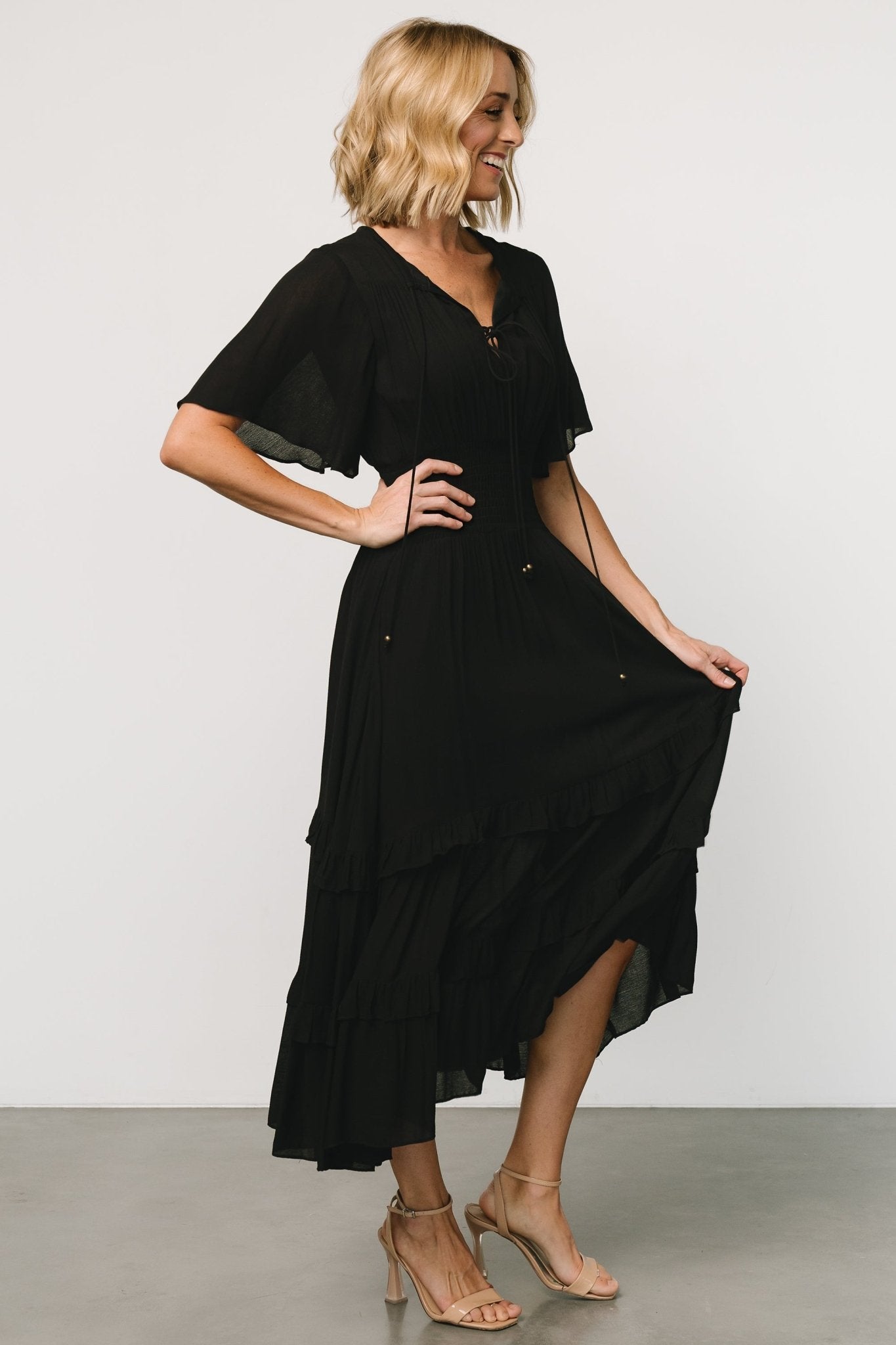 Spell Boho Midi Dress | Black Clearance Inexpensive