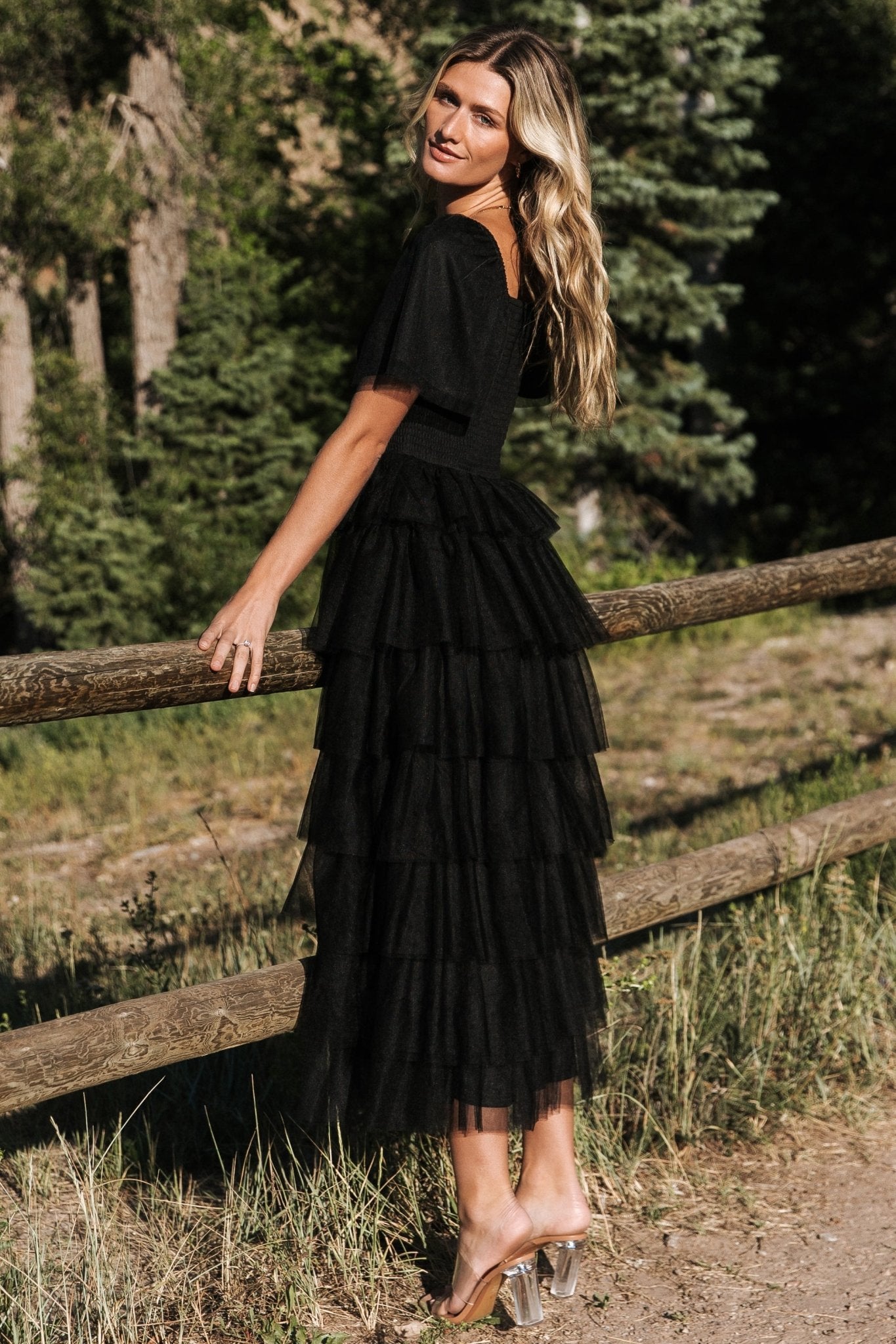 Cherise Tulle Tiered Dress | Black Buy Cheap Very Cheap