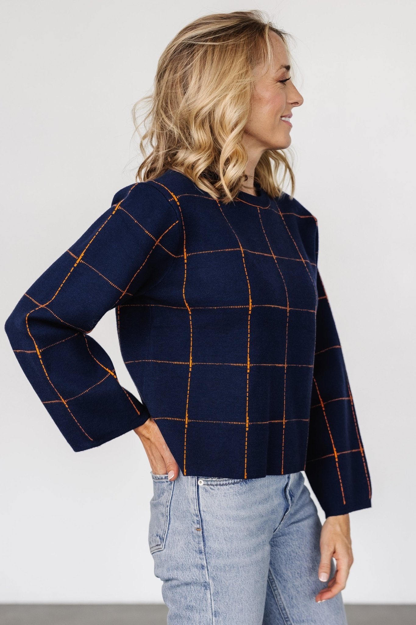 Remington Sweater | Navy + Orange Outlet Low Pice Fee Shipping