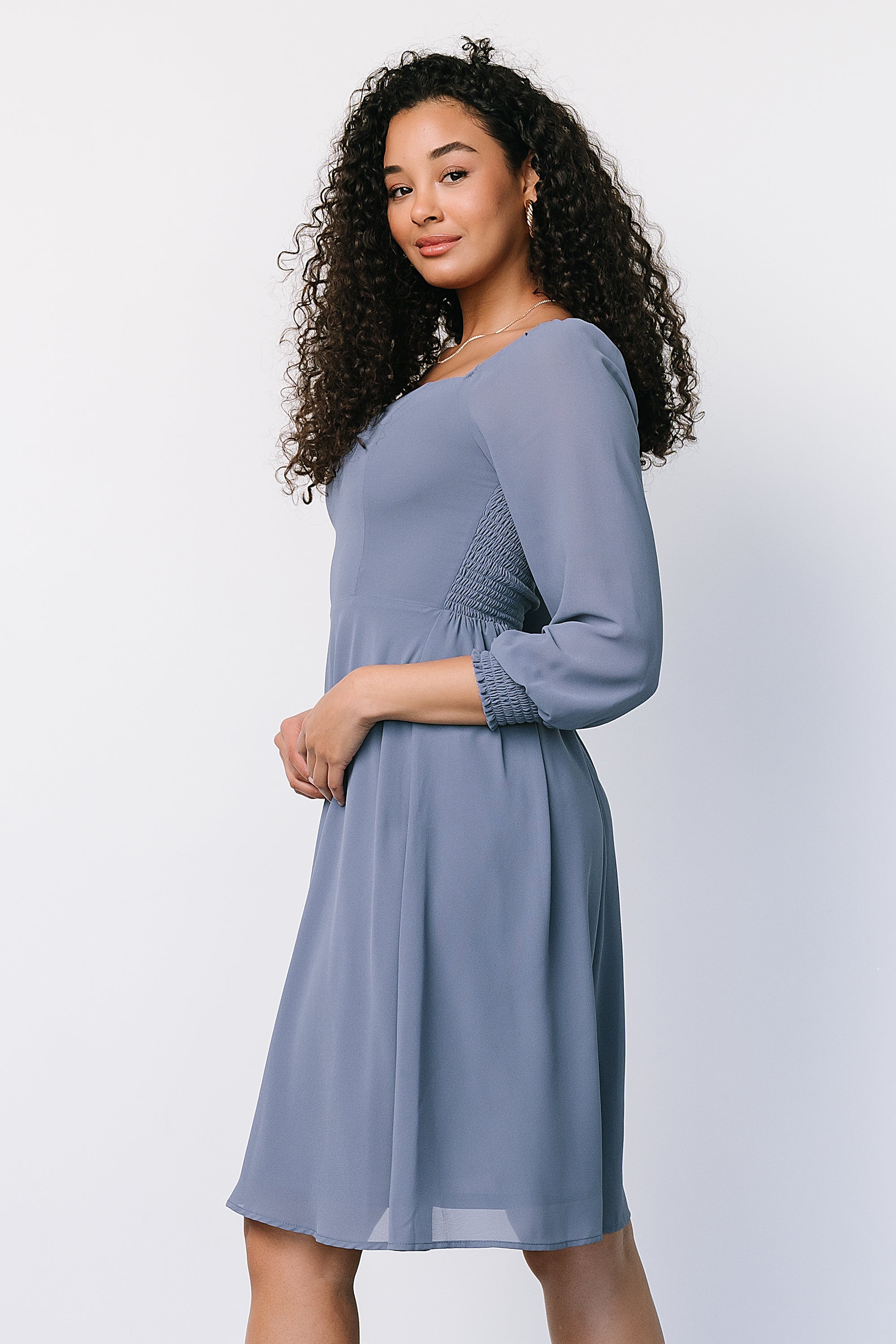 Elise Short Dress | Whisper Blue Cheap Low Cost