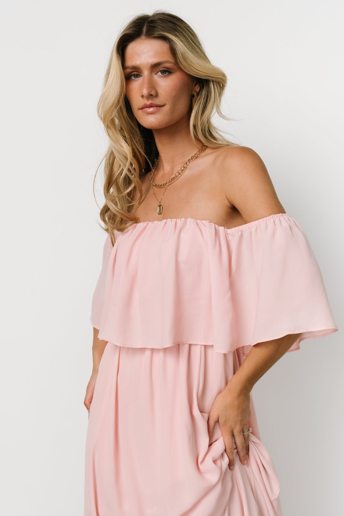 Diana Off Shoulder Maxi Dress | Blush Outlet Find Great