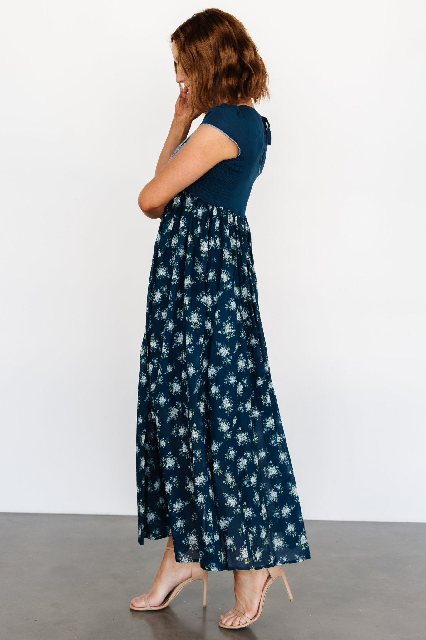 Lucille Maxi Dress | Dark Blue Floral Buy Cheap For Cheap