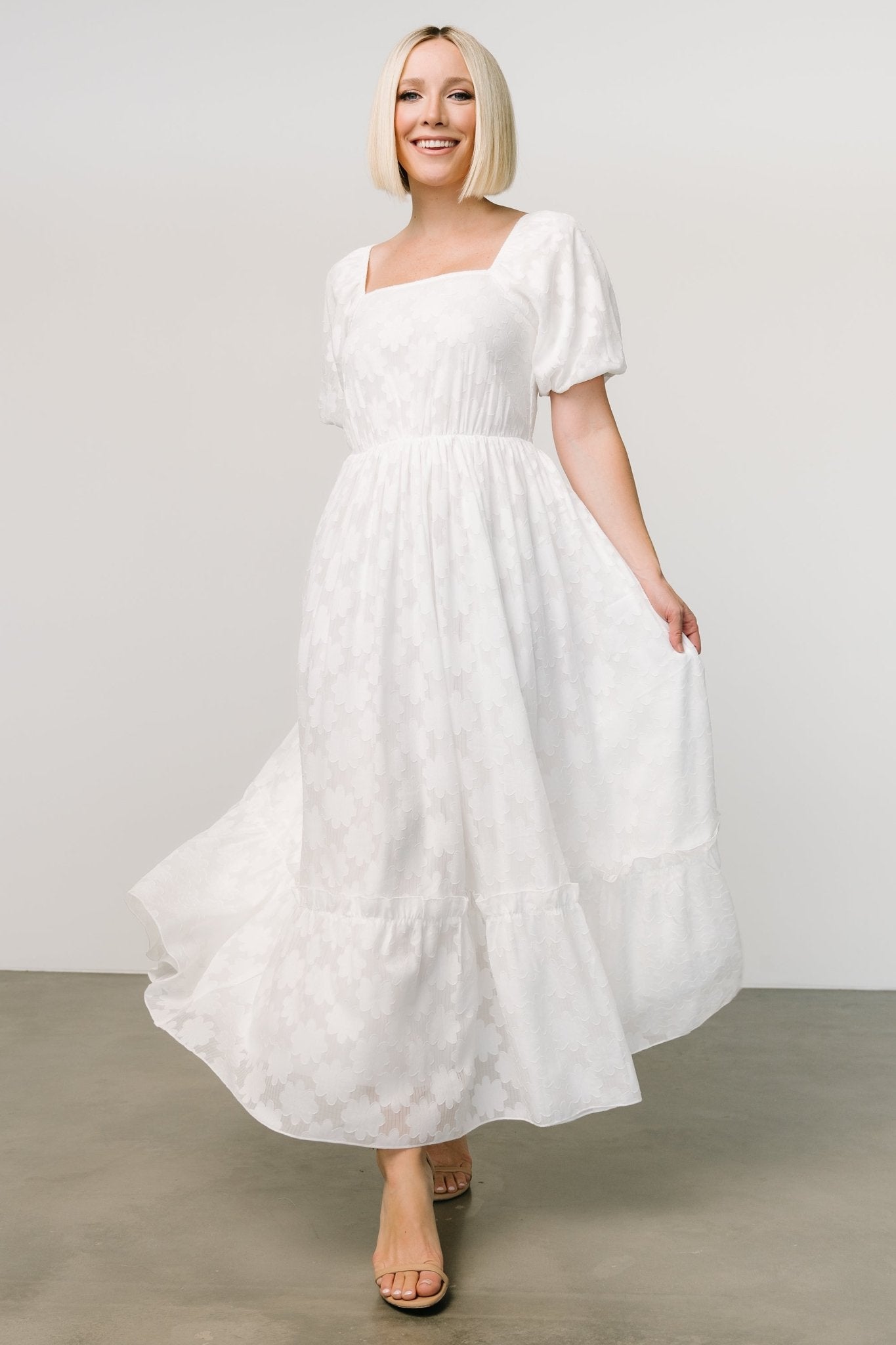 Alta Jacquard Maxi Dress | Off White Cheap Sale From China