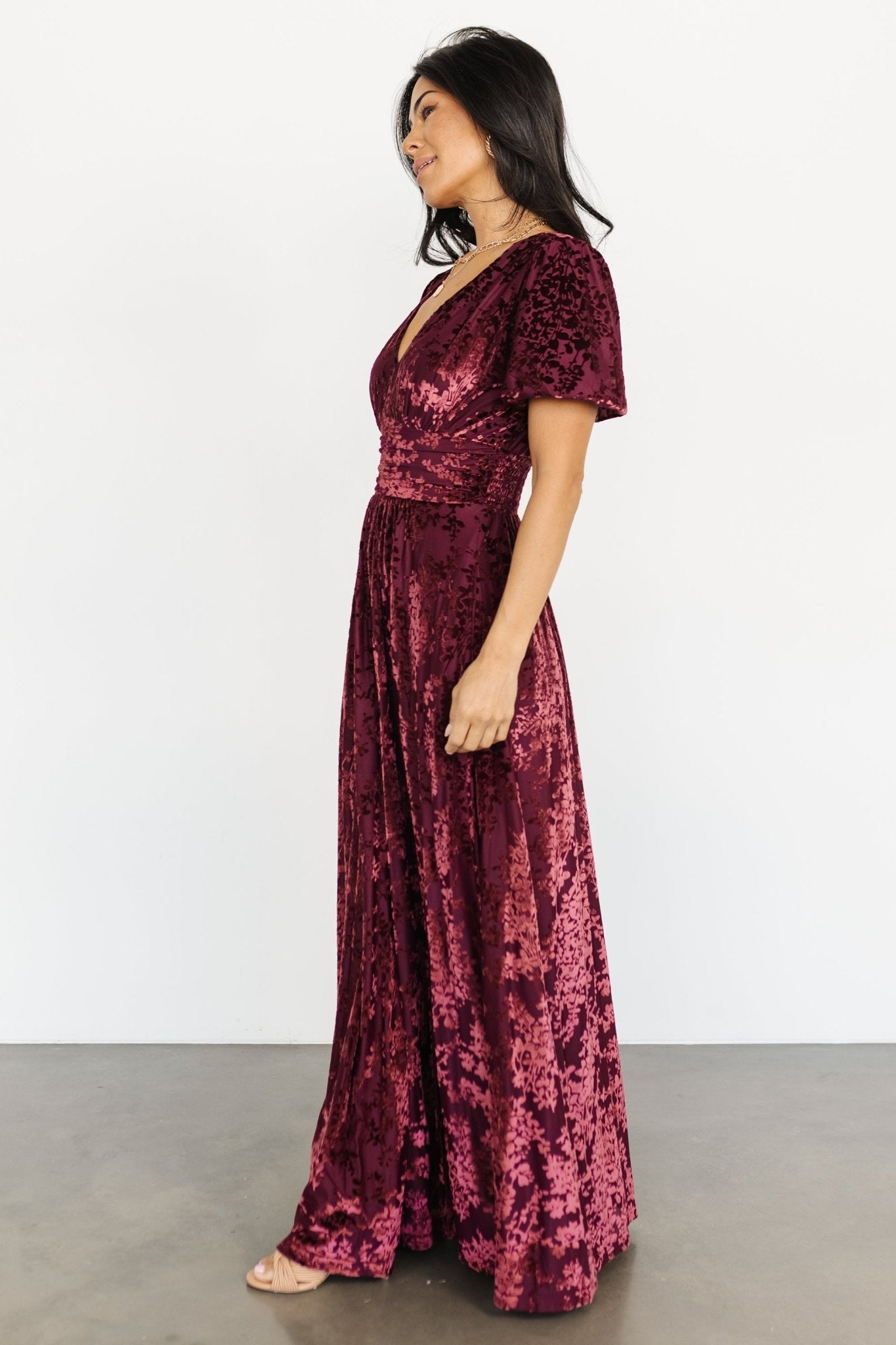 Leslie Velvet Maxi Dress | Mulberry Cheap Sale 2025 New