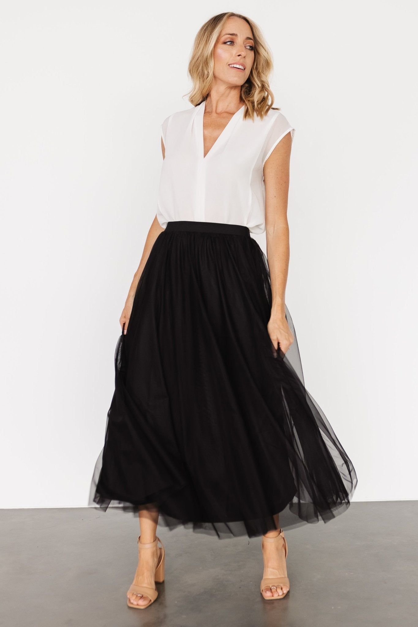 Mila Tulle Skirt | Black Free Shipping Pices