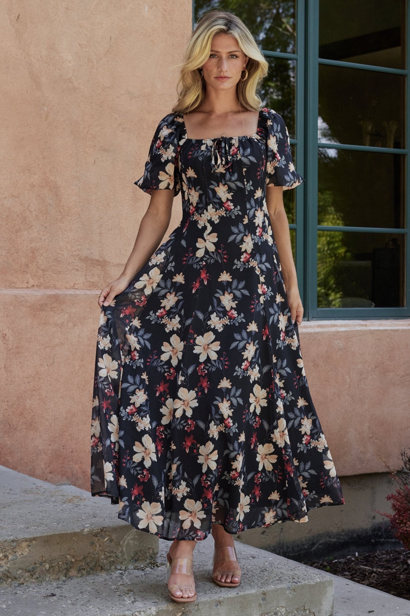 Raelynn Maxi Dress | Black Floral Sale Low Cost