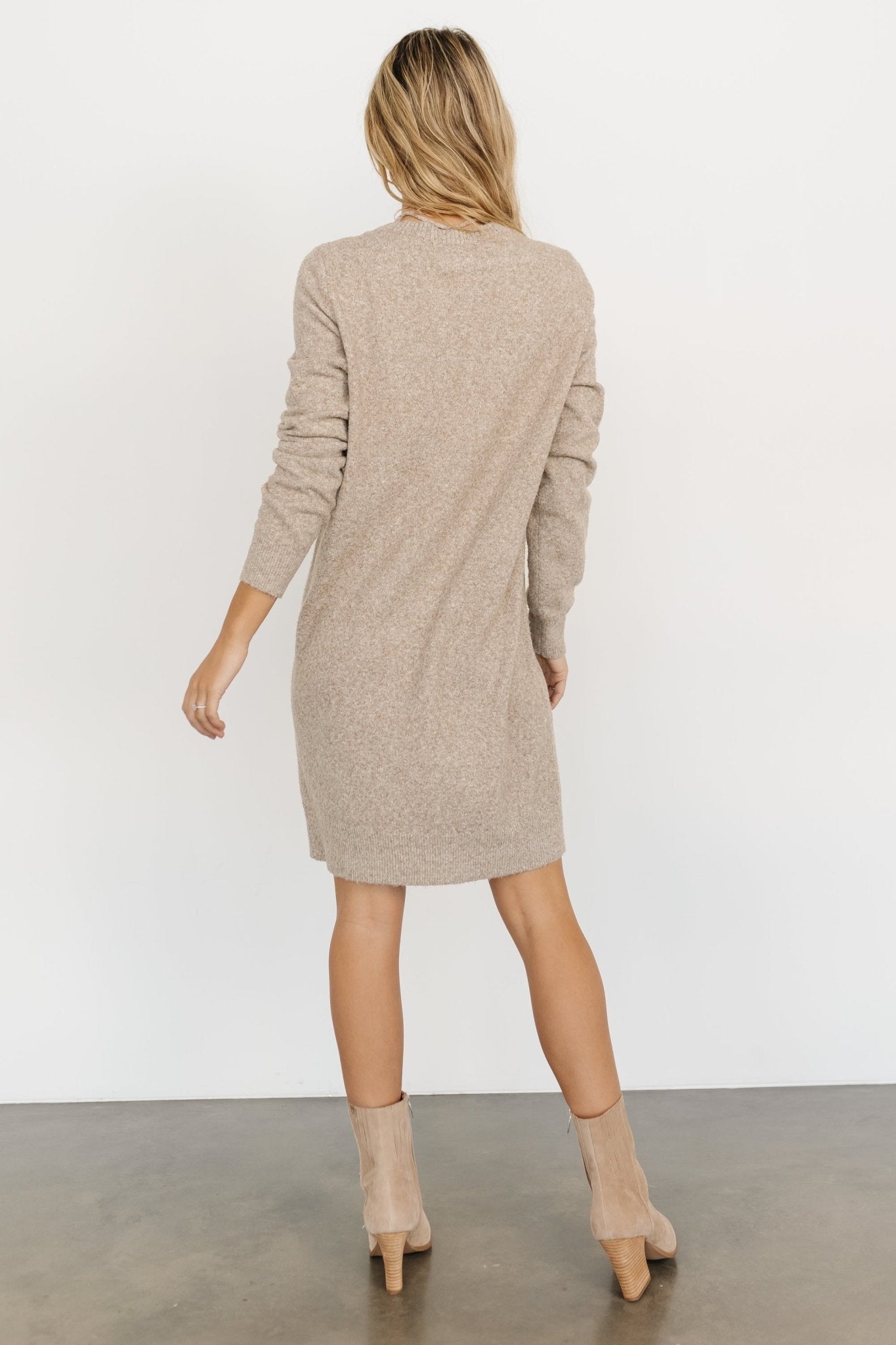 Miller Sweater Dress | Heather Taupe Looking For Online