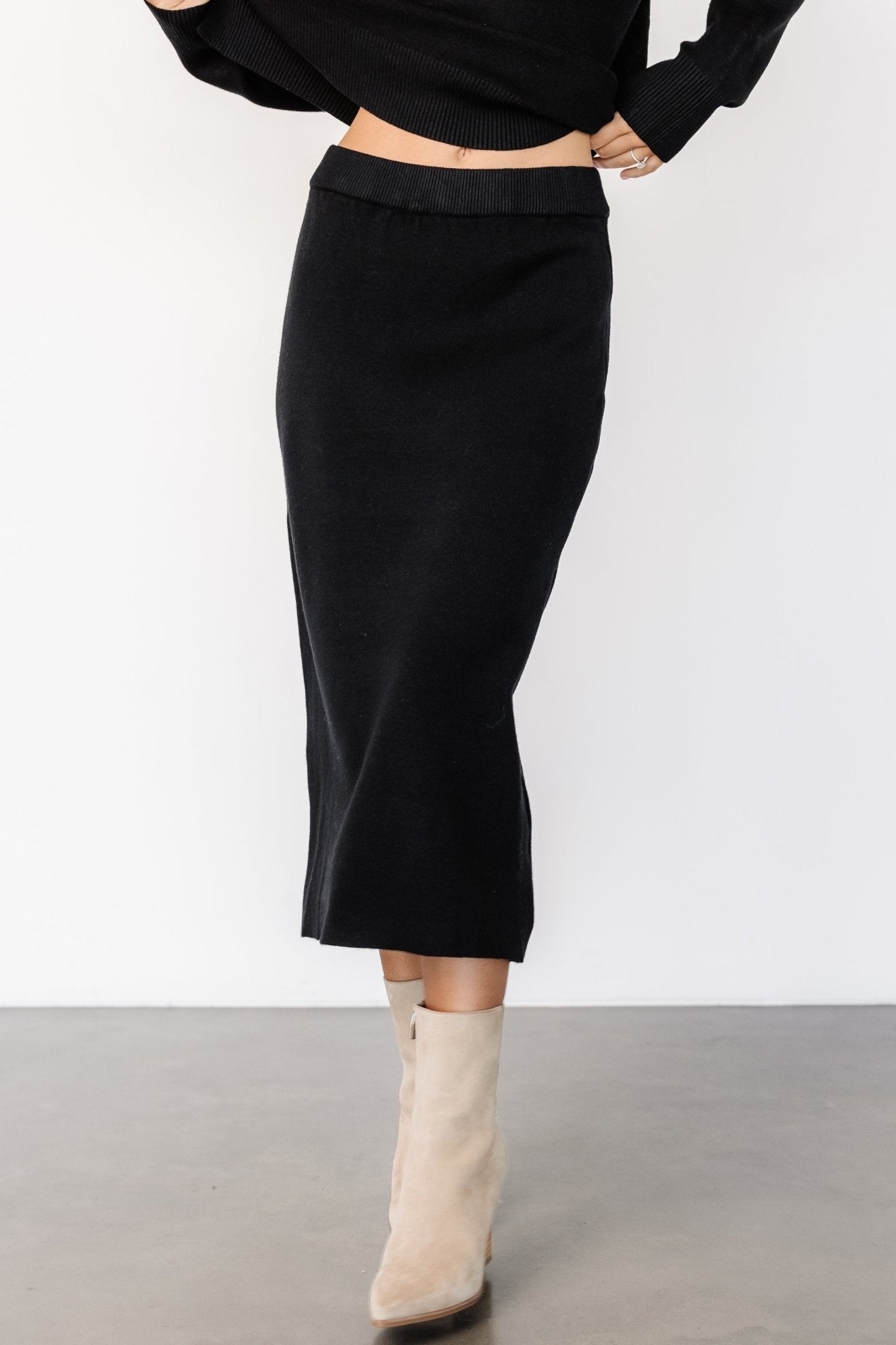 Ali Knit Skirt | Black Cheapest Pice