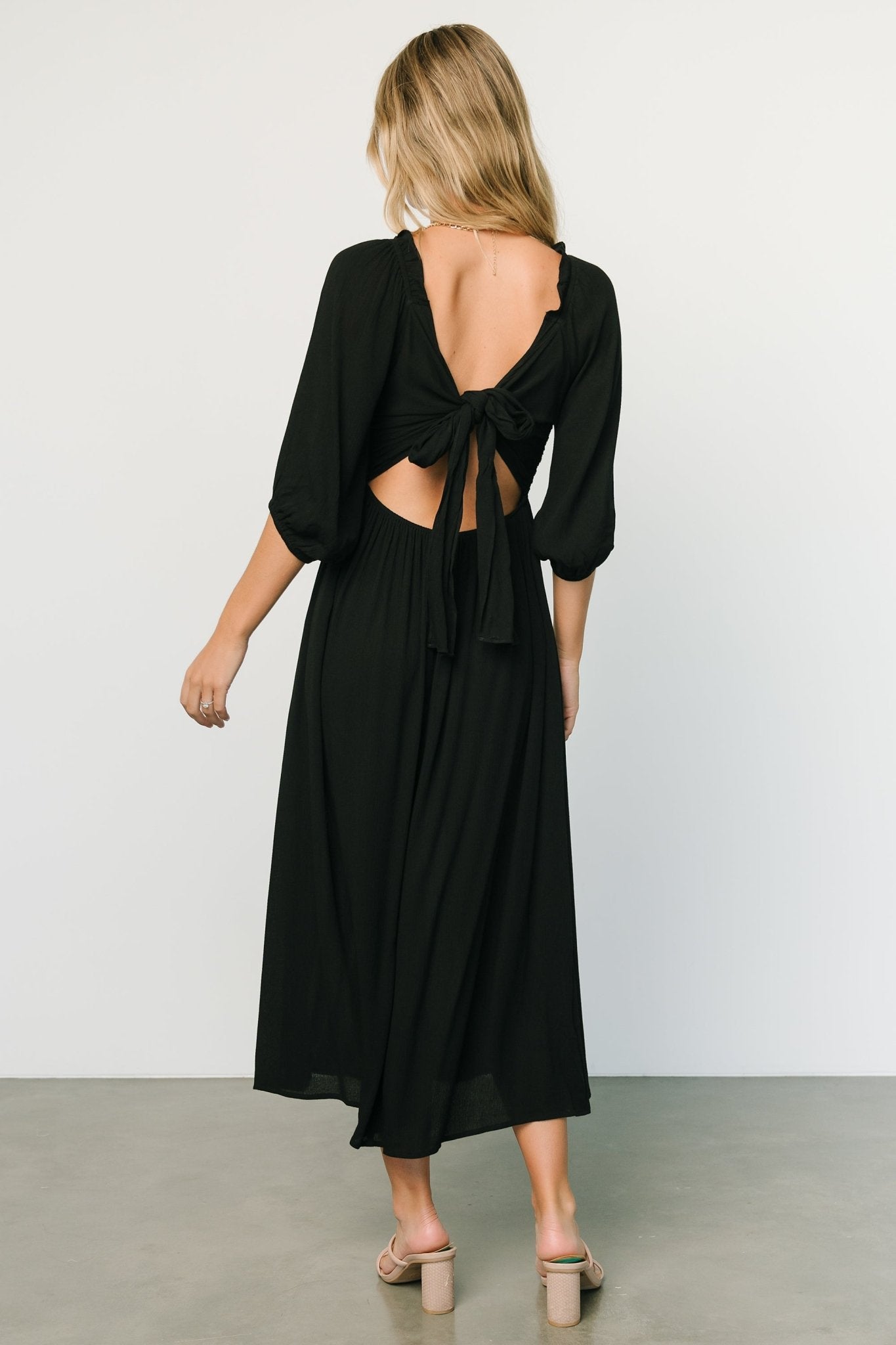 Vicki Midi Dress | Black Buy Cheap Low Cost