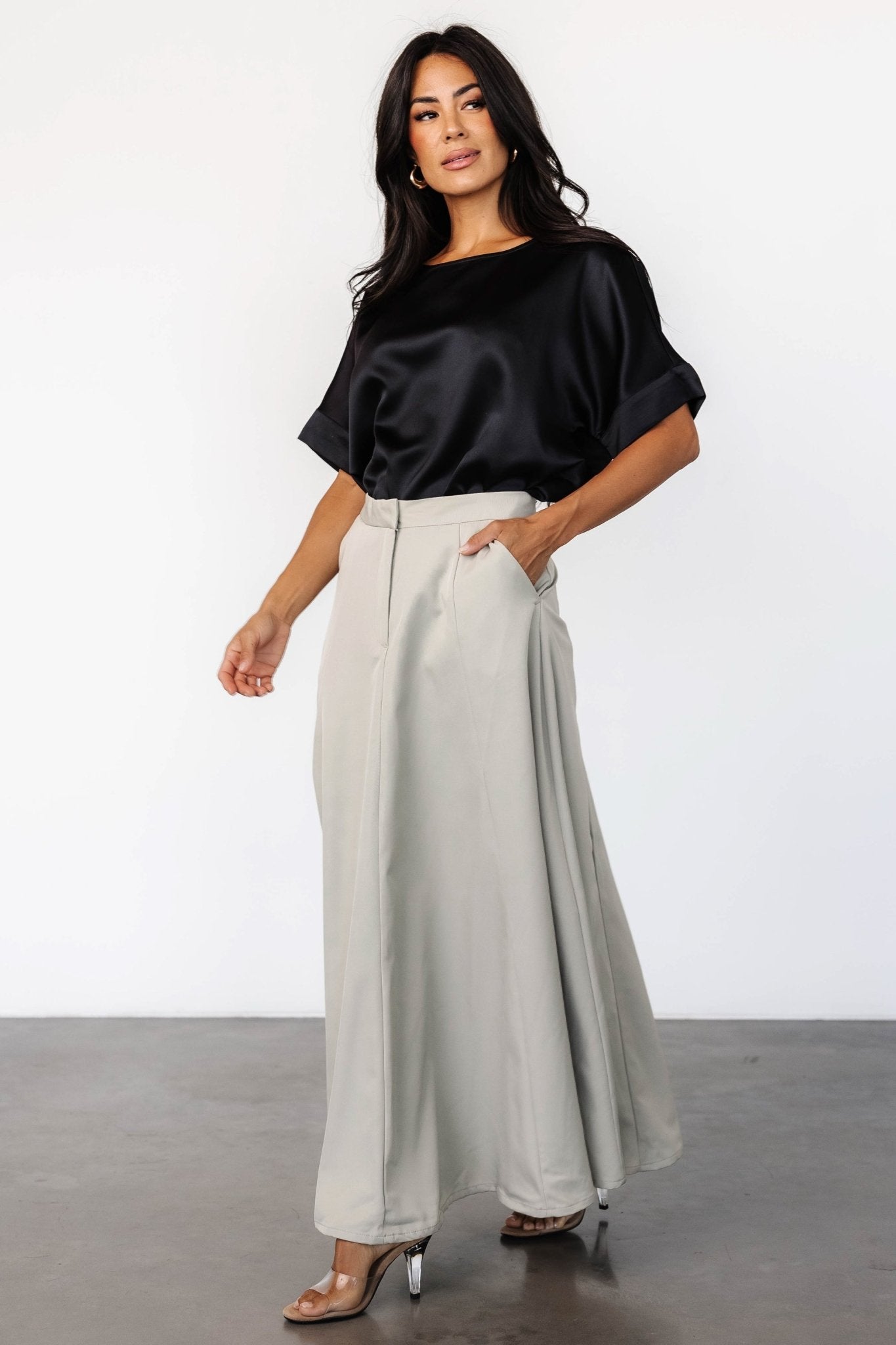 Shaylyn Maxi Skirt | Natural Free Shipping Cheap Pice