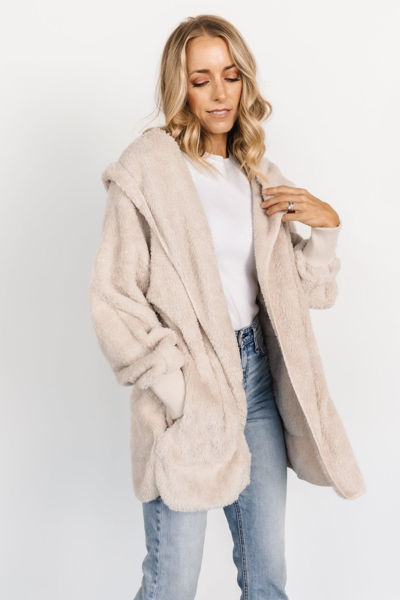 Melrose Teddy Jacket | Oatmeal With Mastercard For Sale