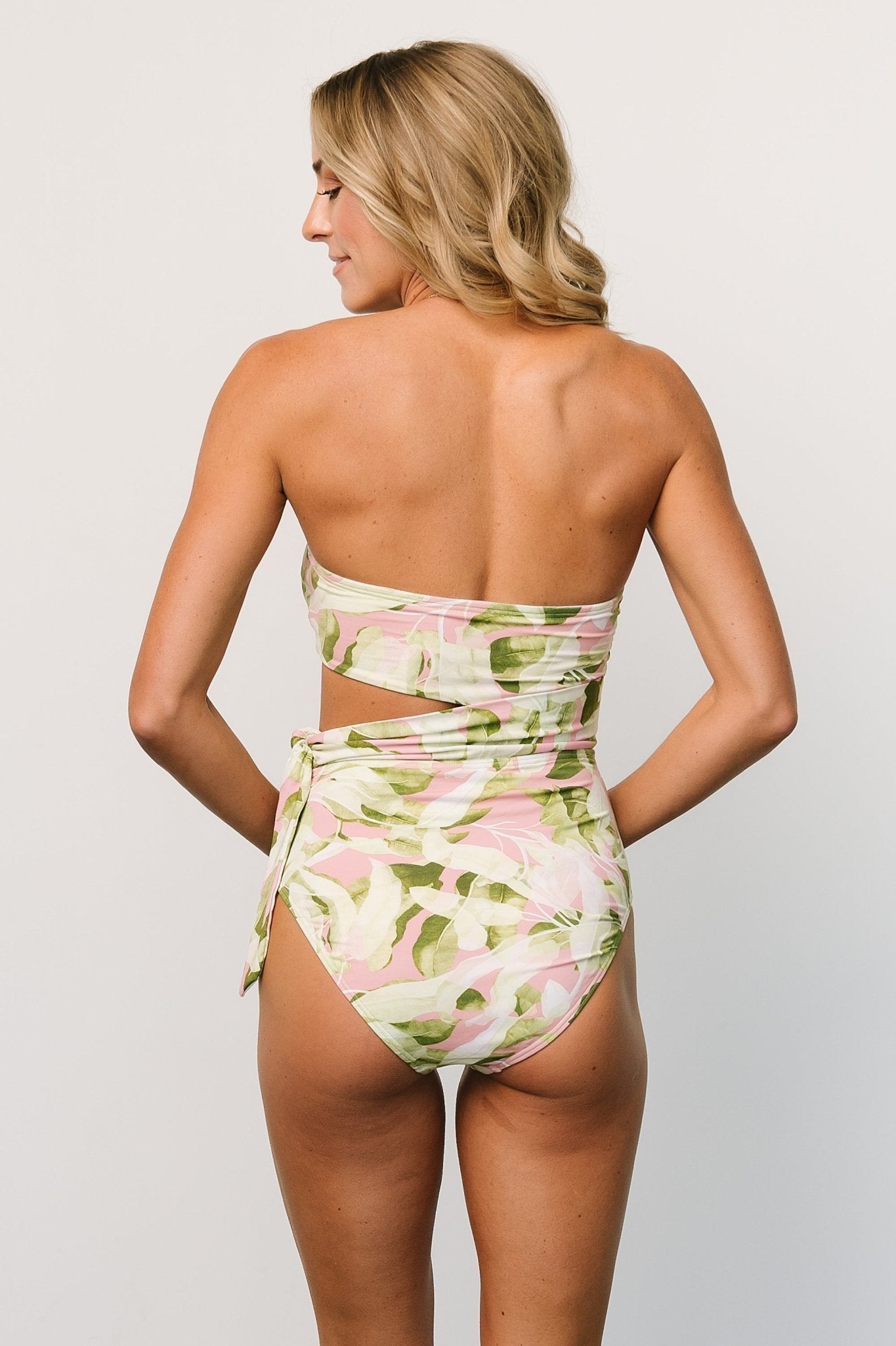 Trieste One Piece | Green + Pink Pay With Paypal