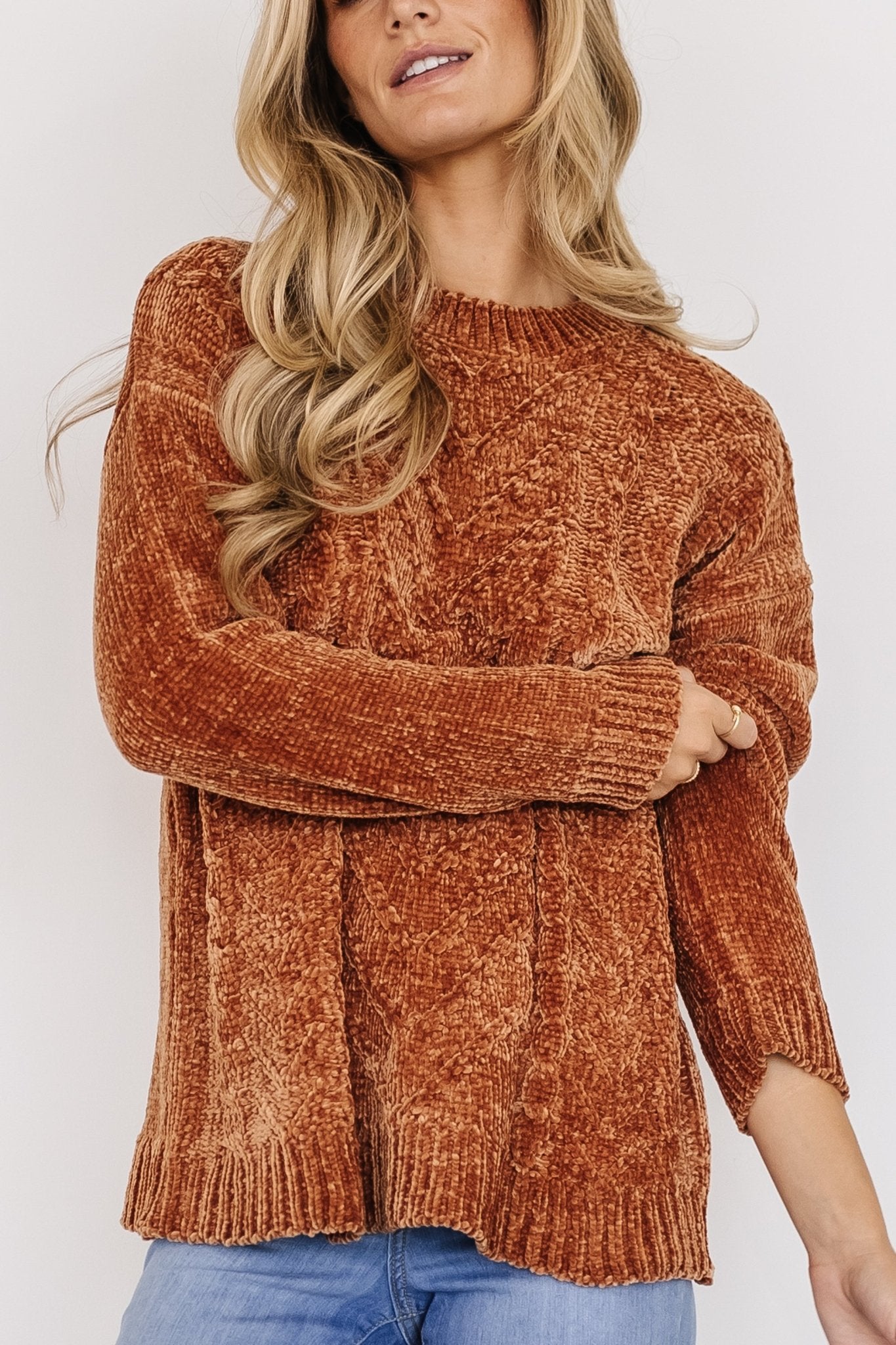 Jillian Knit Sweater | Copper Low Pice Fee Shipping