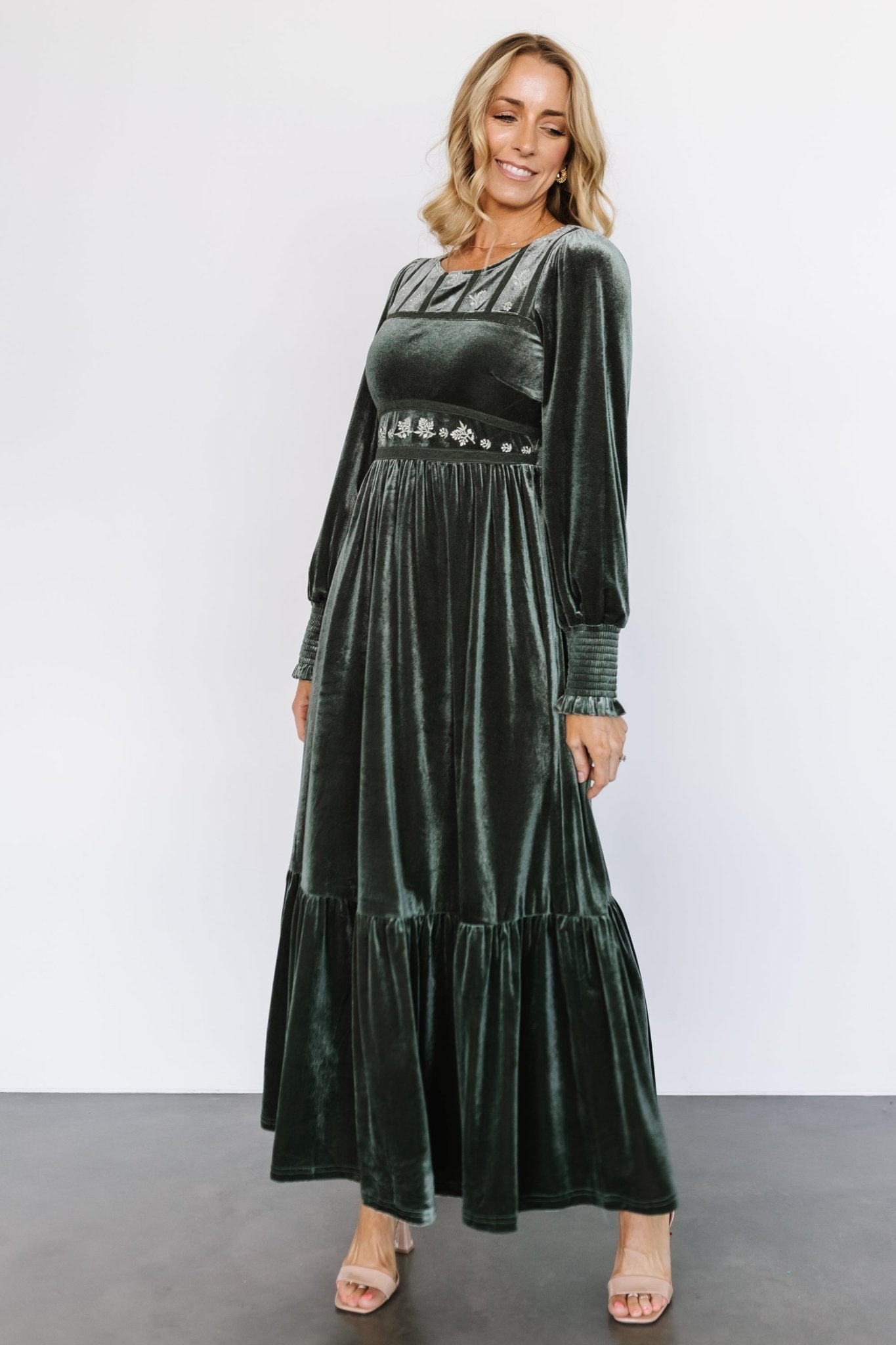 Ingrid Velvet Maxi Dress | Eucalyptus Many Kinds Of Cheap Online