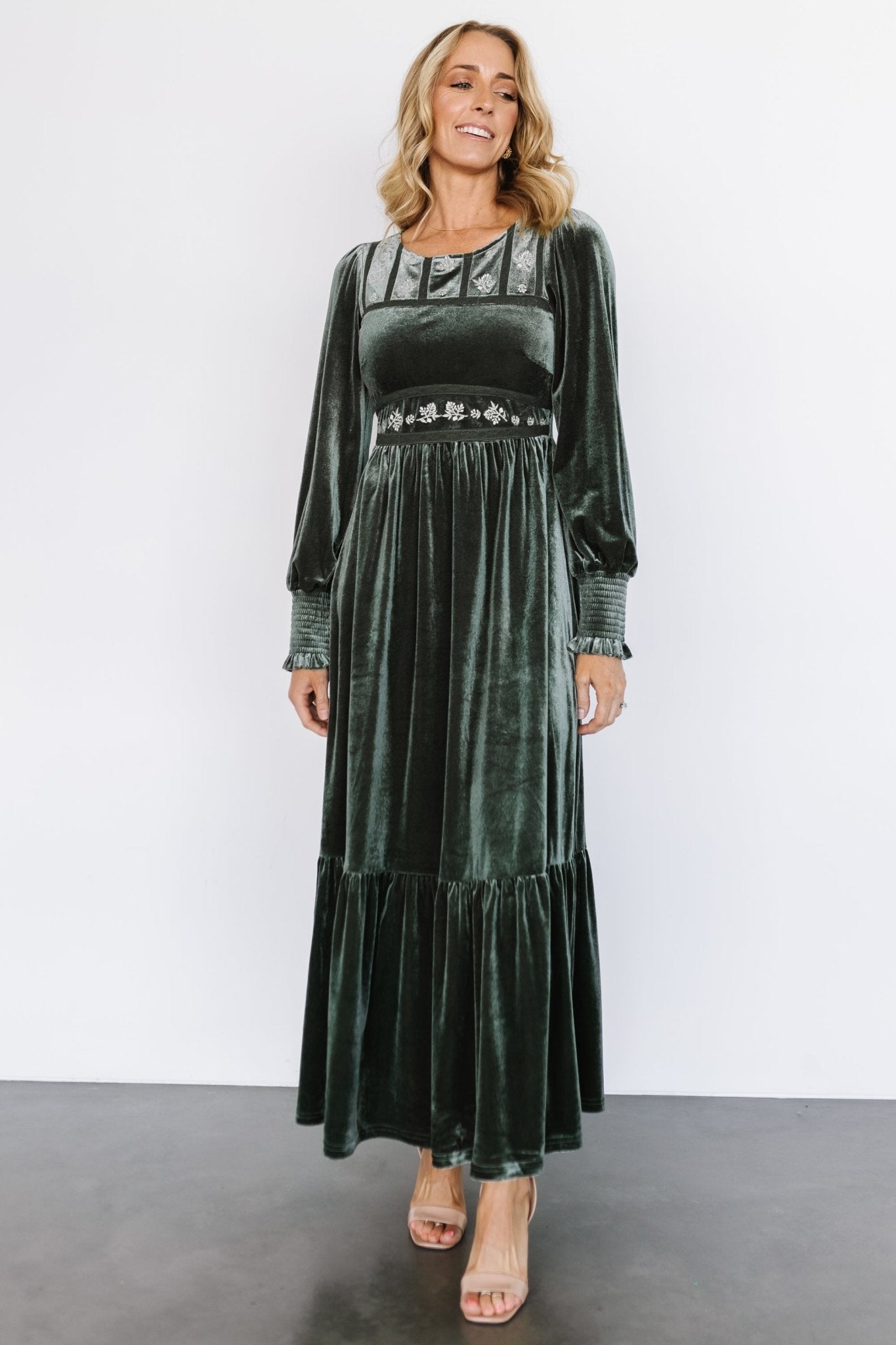 Ingrid Velvet Maxi Dress | Eucalyptus Many Kinds Of Cheap Online