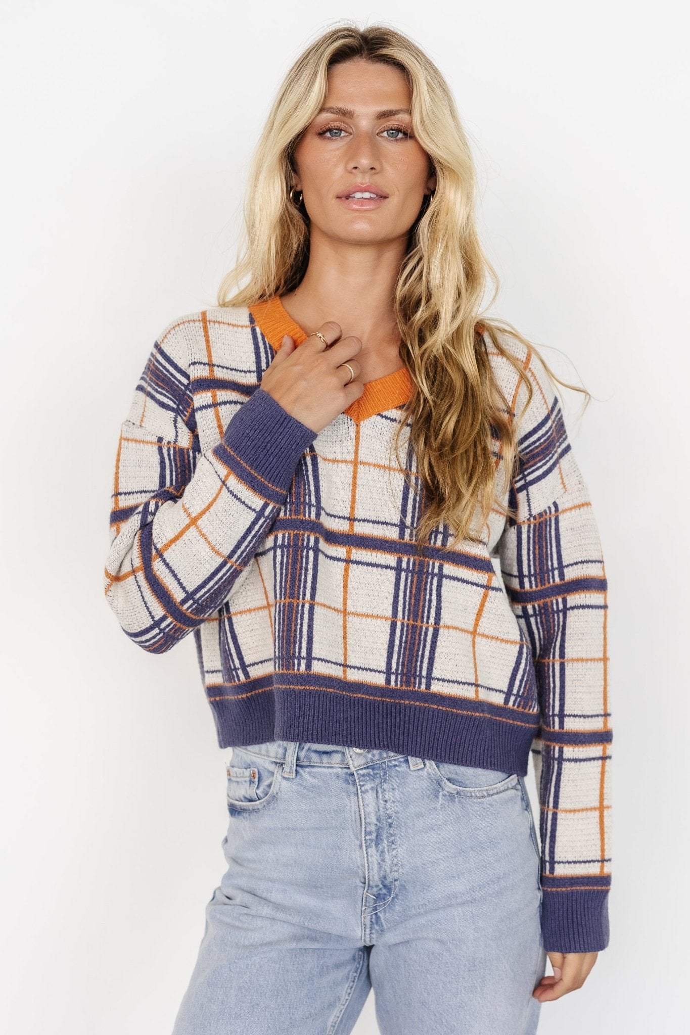 Verbier Sweater | Blue + Orange Cheap Sale Pick A Best