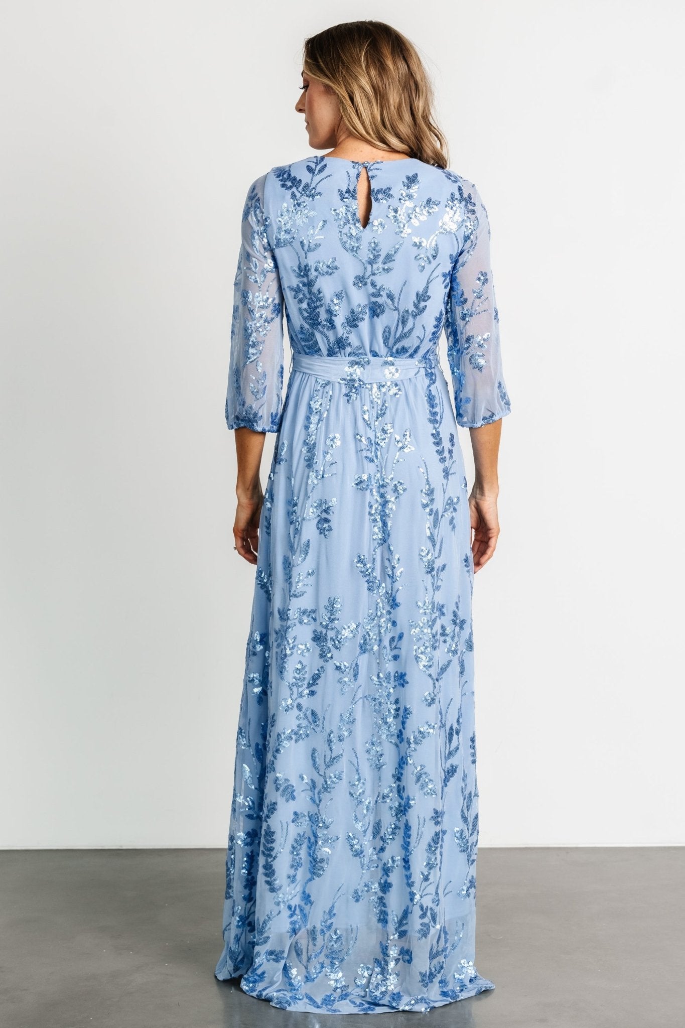 Destiny Sequin Maxi Dress | Blue Fashion Style Cheap Online